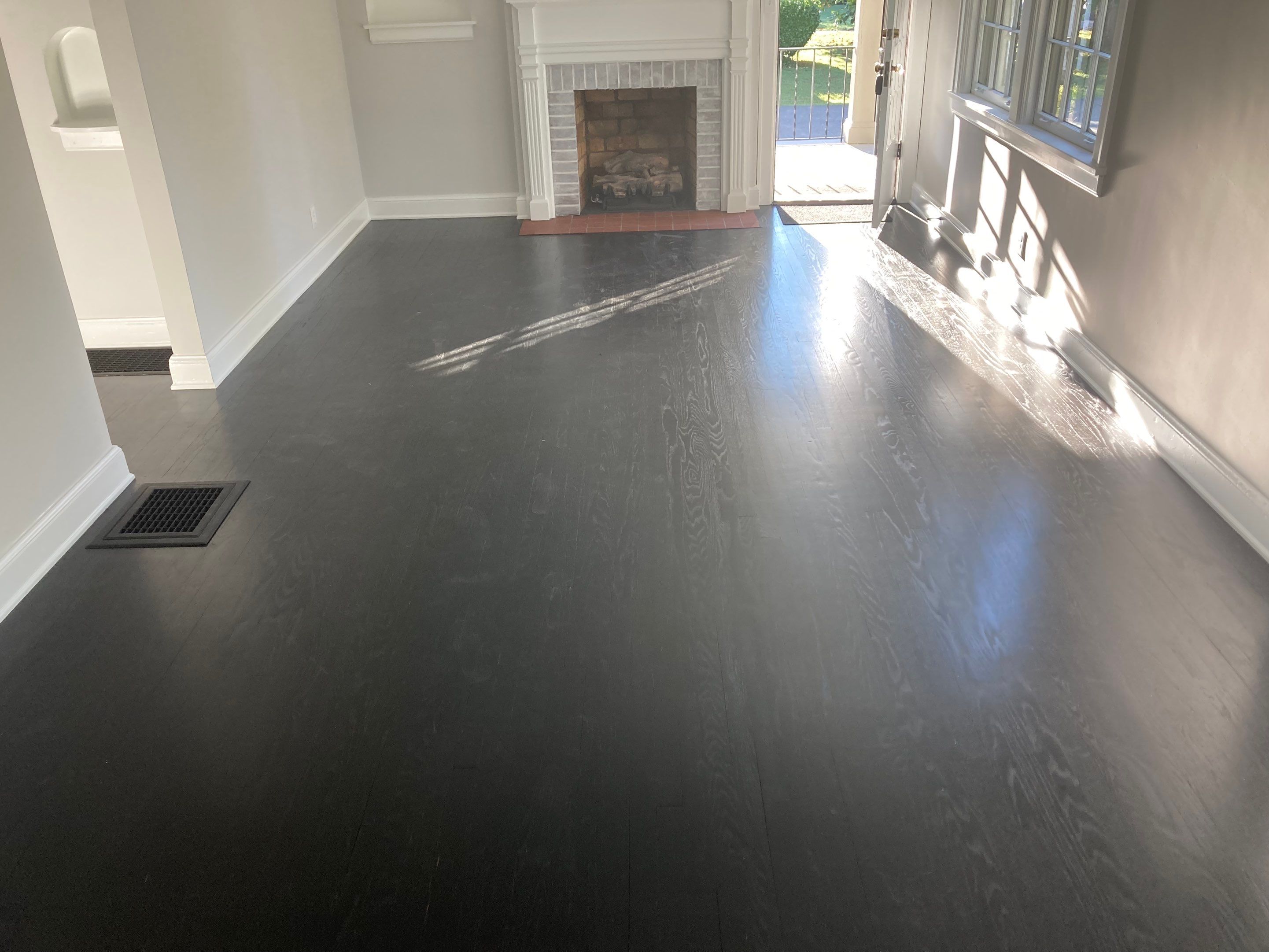Hardwood floor refinish/restore by Footprints Floors of Nashville