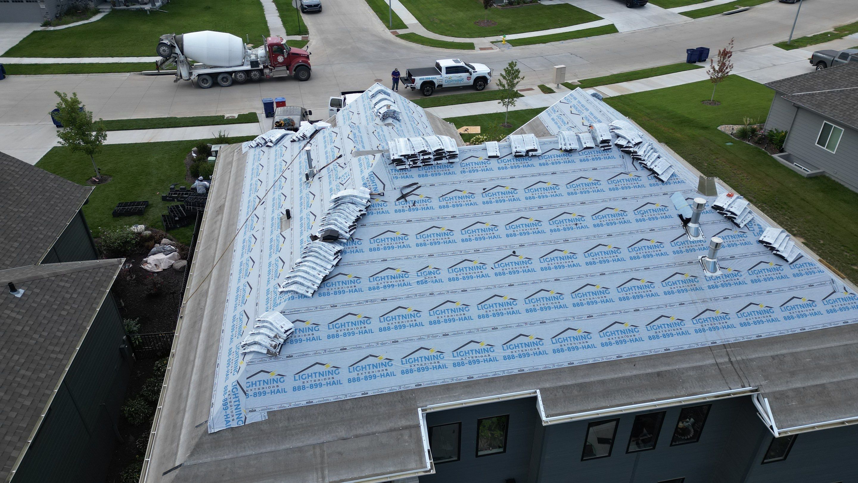 Residential Roofing Installation using IKO Nordic Cornerstone Impact Resistant Class 4 by Lightning Exteriors