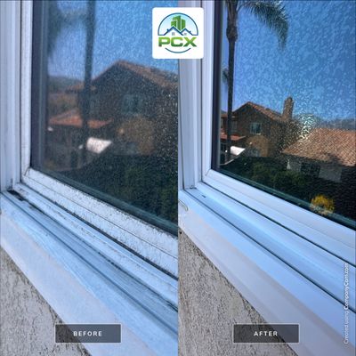 Rancho Santa Margarita Window Cleaning with Track Detail