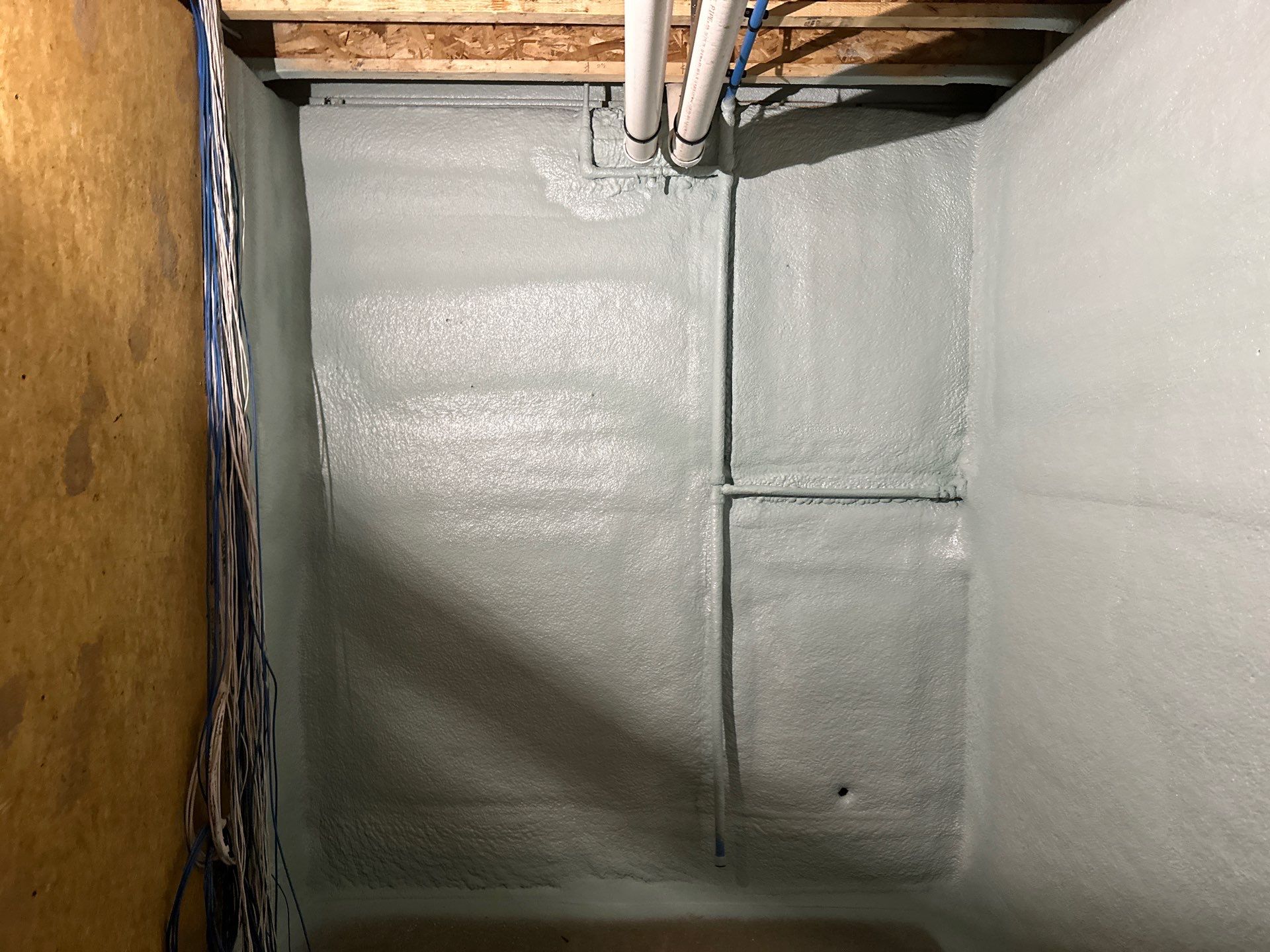New Home Construction using open cell spray foam by NYS Foam & Energy