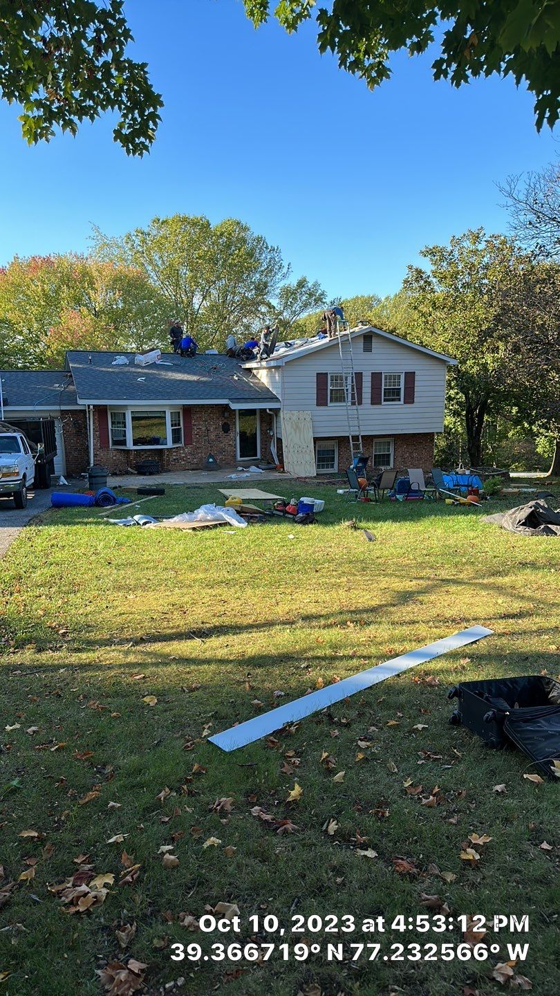 Residential Roofing Installation using Atlas Pinnacle Pristine Pewter Architectural Shingles by Frederick Roof Repair