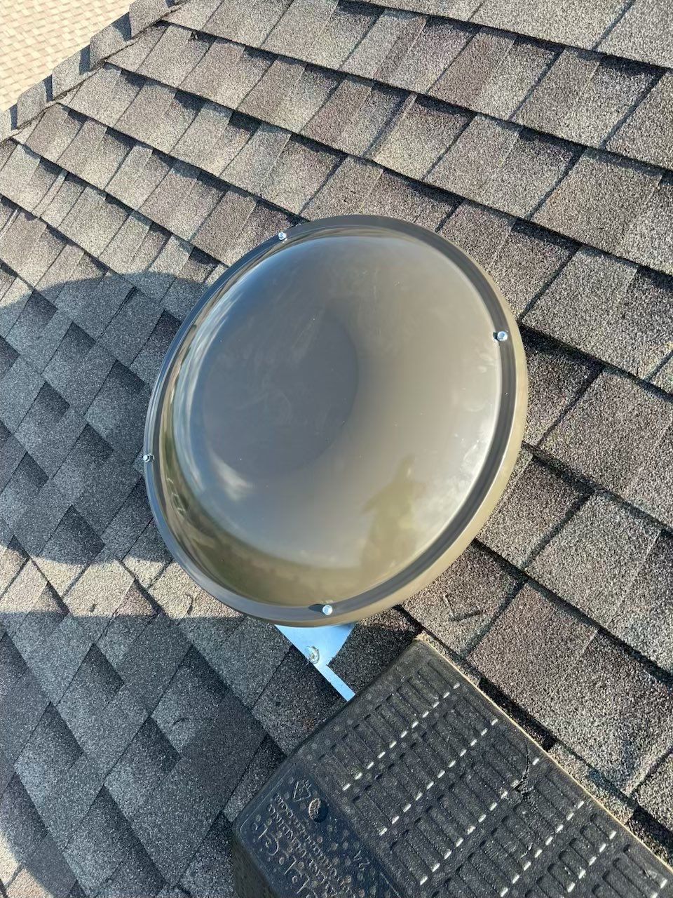 solar tube installation in Yukon by McCann's Roofing and Construction