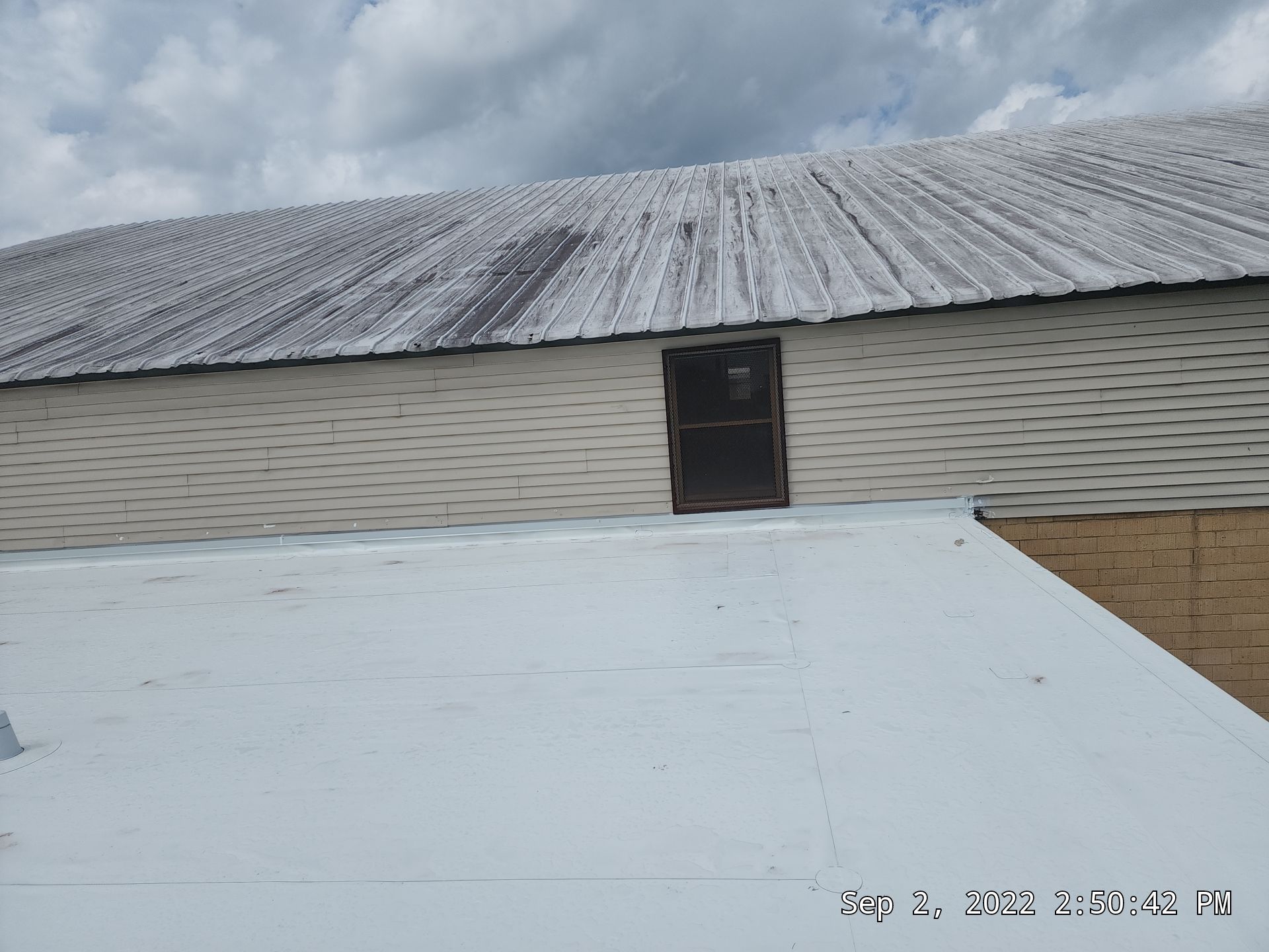 Commercial Roofing Installation using 60 mil PVC by Hostetler Roofing