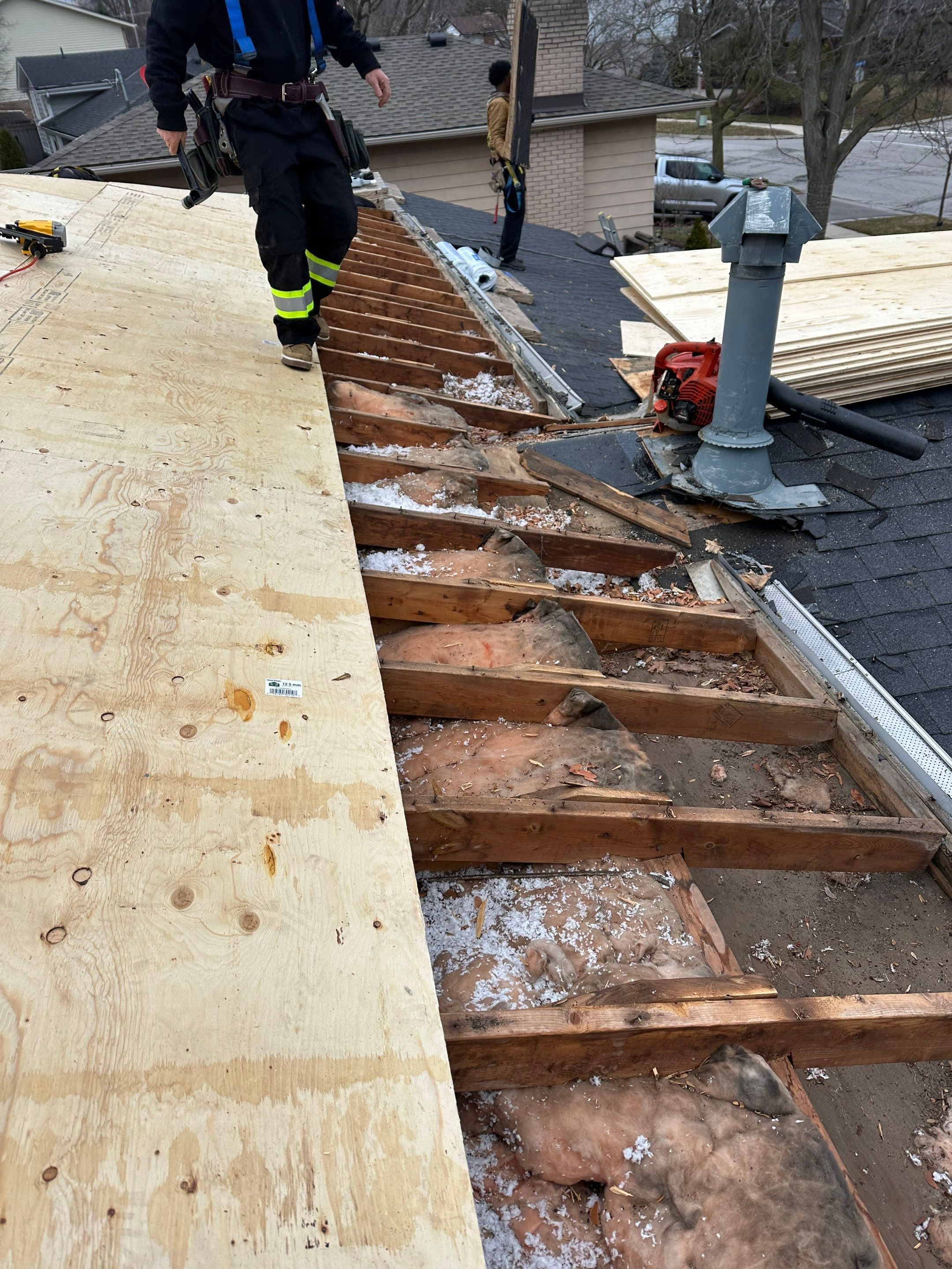 Project in Burlington by The Roofing Crew