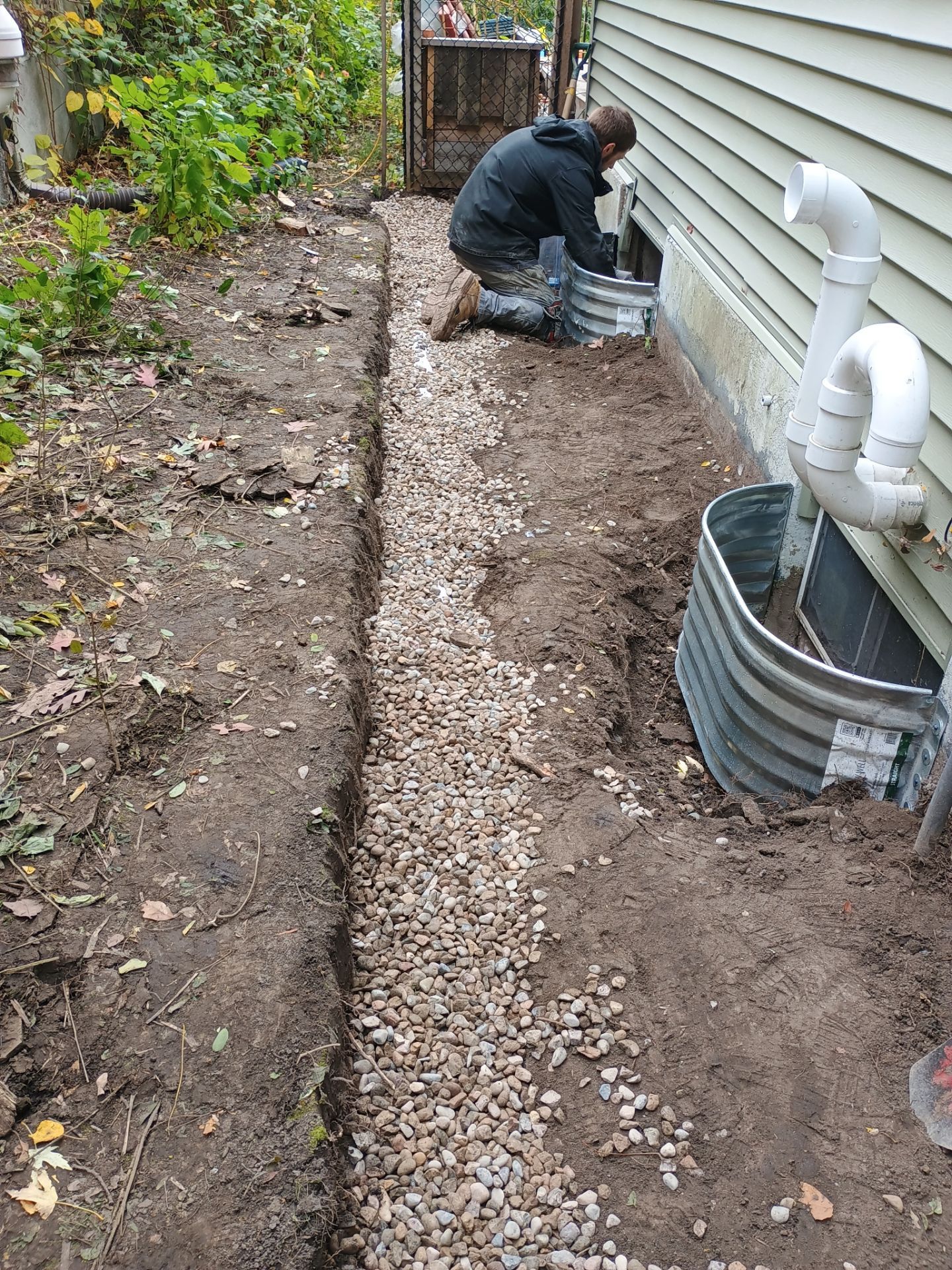 A French Drain for Maya by Waterproofing Northeast