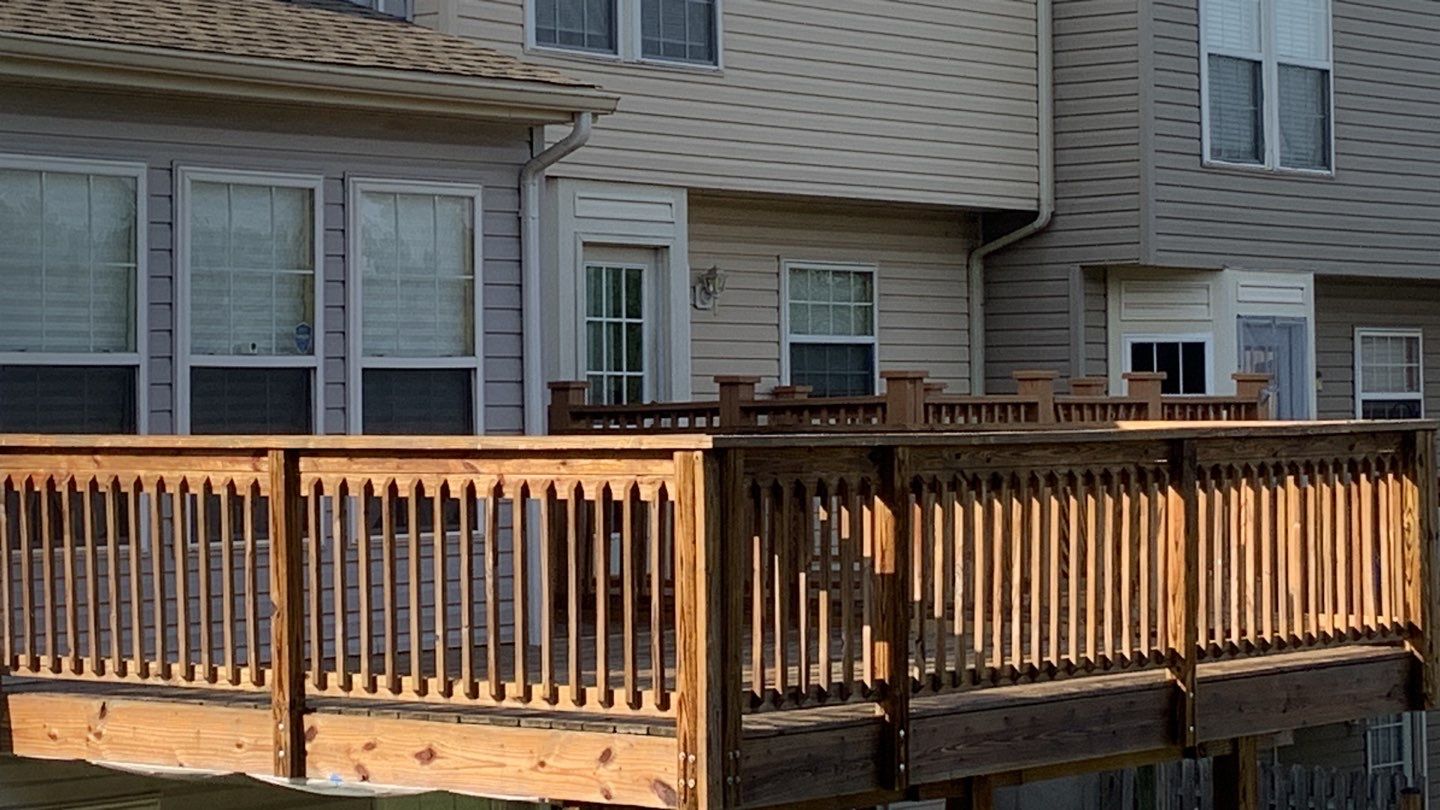 Deck Refinishing using Powerwasher by A1 NERDY HOMES LLC