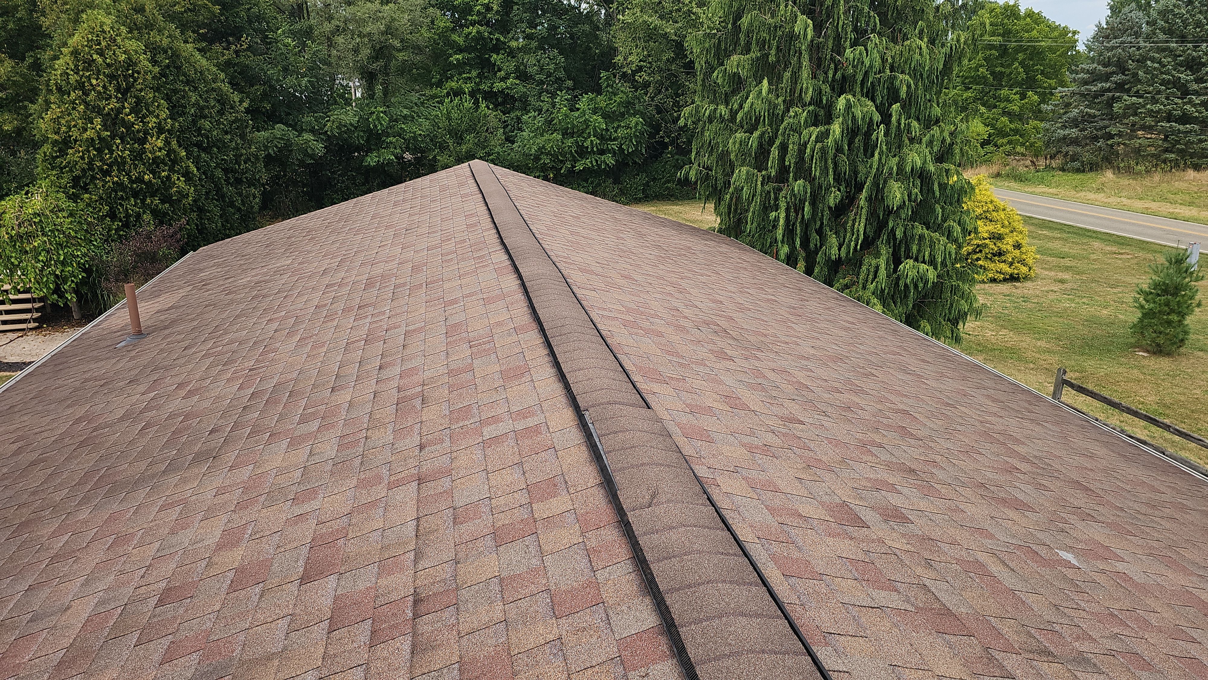 Atlas Pinnacle, Color, Burnt Hickory, Drip Edge, Color, Royal Brown by Eagle Eye Roofing