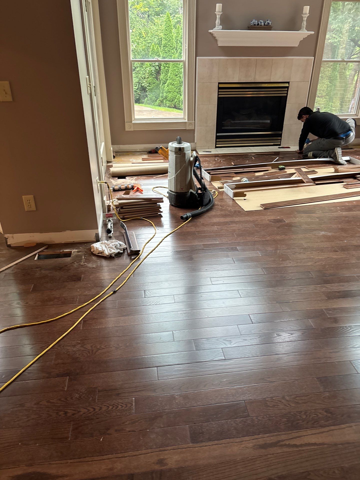 Prefinished Solid Hardwood Flooring Installation in Union, KY by Footprints Floors Kentucky