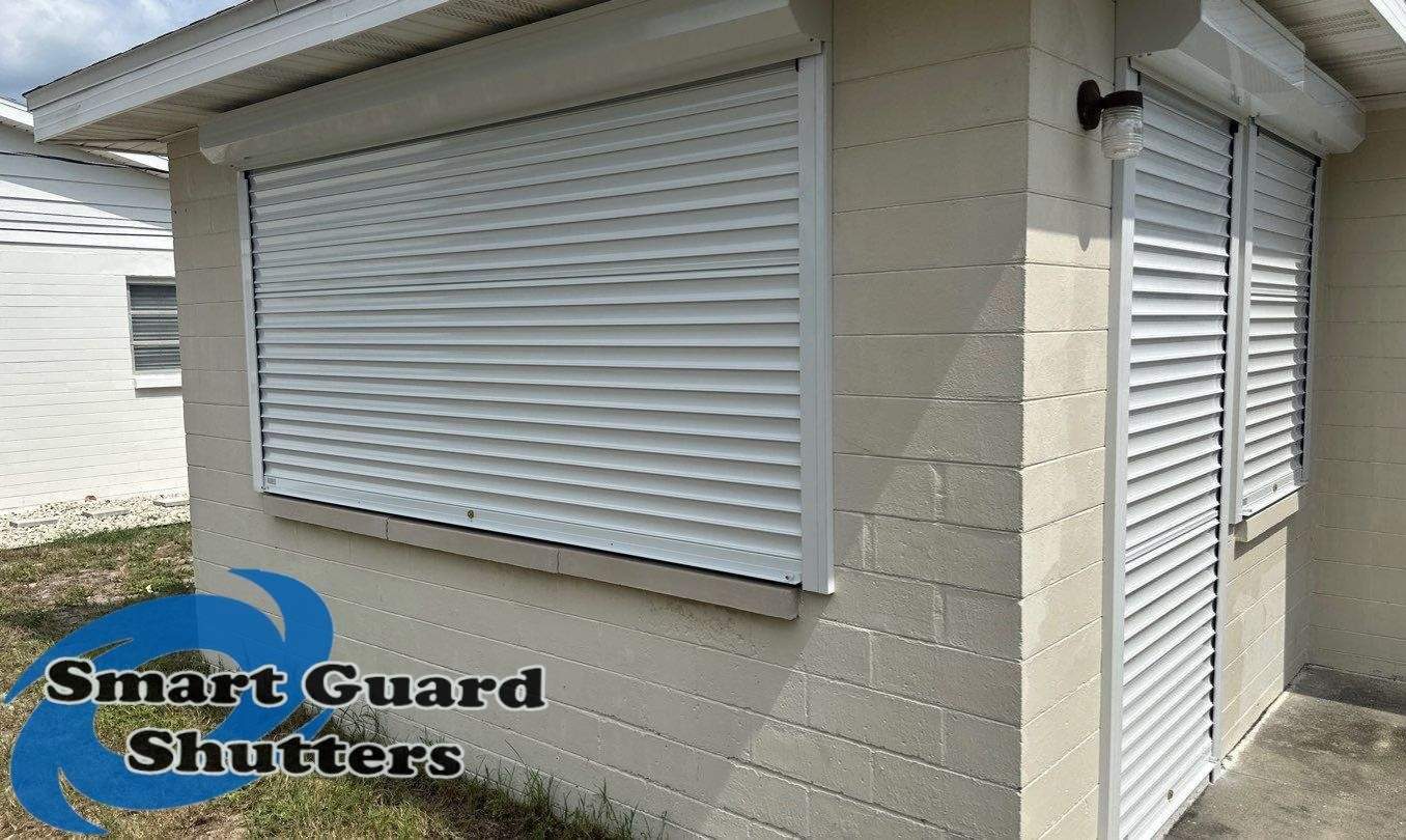 Rolling Shutters in White by Smart Guard Shutters