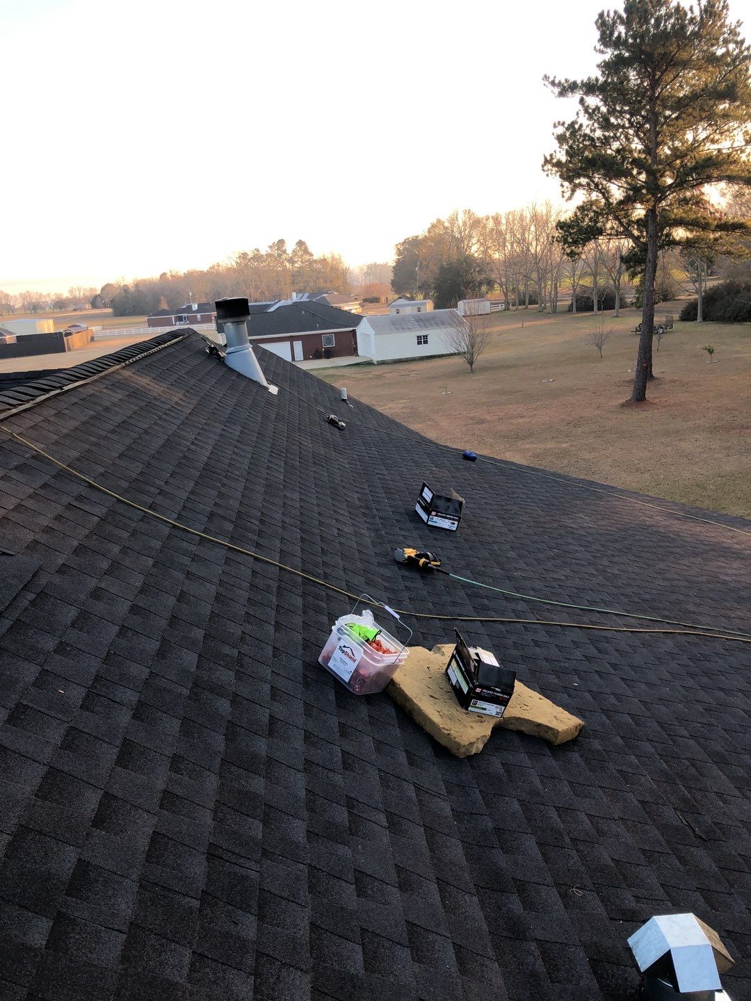 Residential Roofing Installation using Roof Replacement by American Roofing & Construction LLC