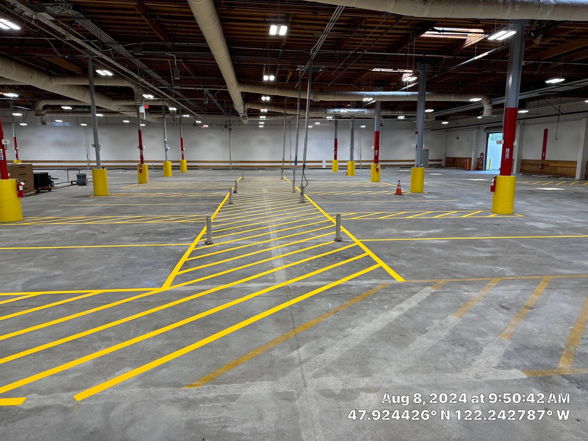 USPS Asphalt Patch Repair, Indoor Parking Lot Sandblast, Outdoor Parking Lot Sealcoating & Indoor/Outdoor Parking Lot Striping  by Jireh Asphalt & Concrete Inc 