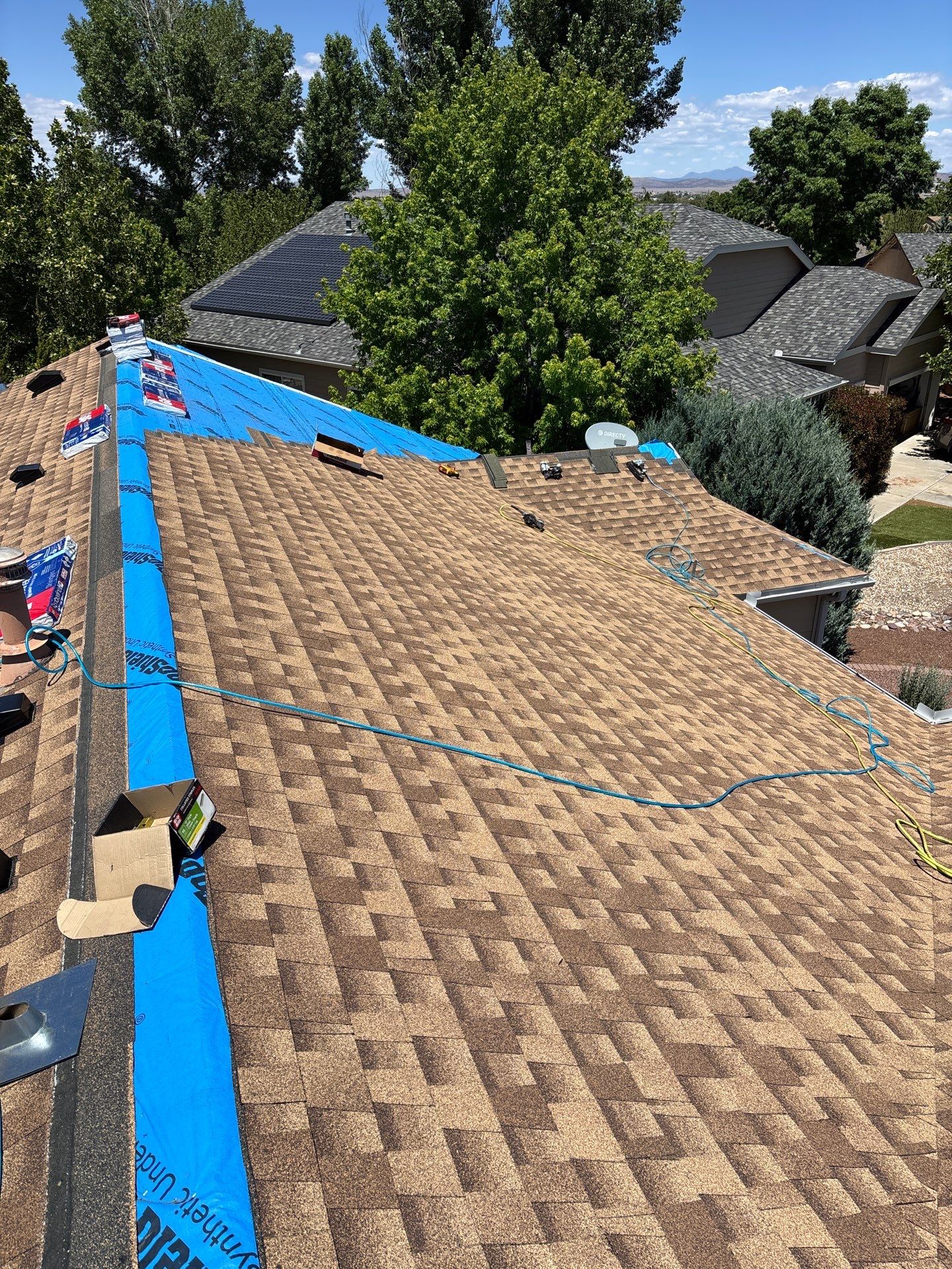 Prescott Valley Roof Replacement With GAF Timberline HDZ Shakewood Shingles by Badger Roofing