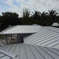 .032 Aluminum 1.5" Mechanical Seam Silver Metallic by Total Roofing System The Metal Roof Experts