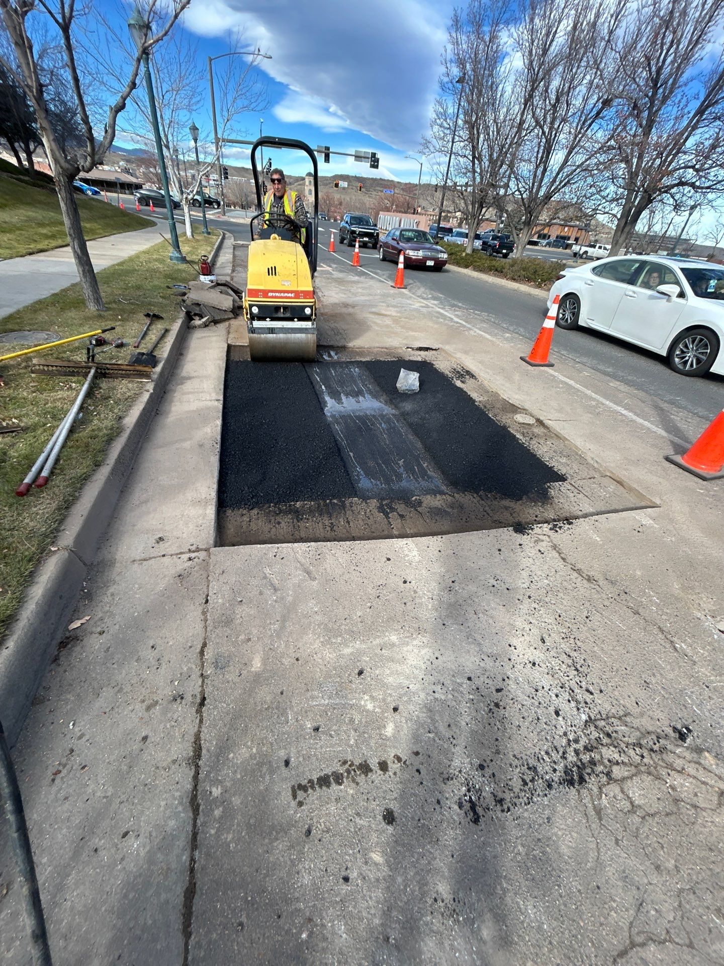 Asphalt Patching for underground project Colorado Mills by DMH Site Services