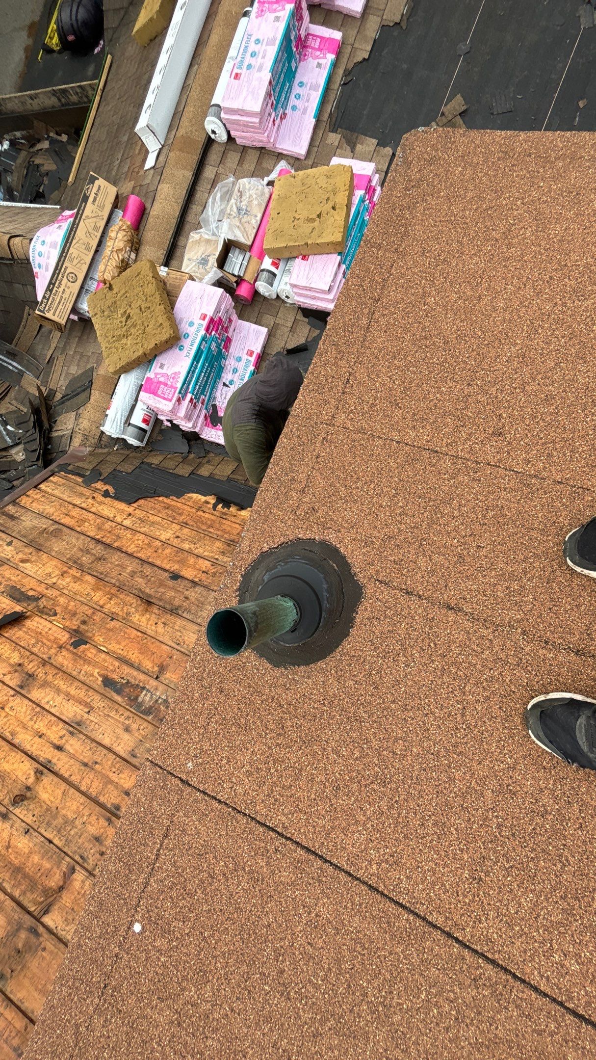 Roof Replacement using Owens Corning Sand Dune by 180 Contractors