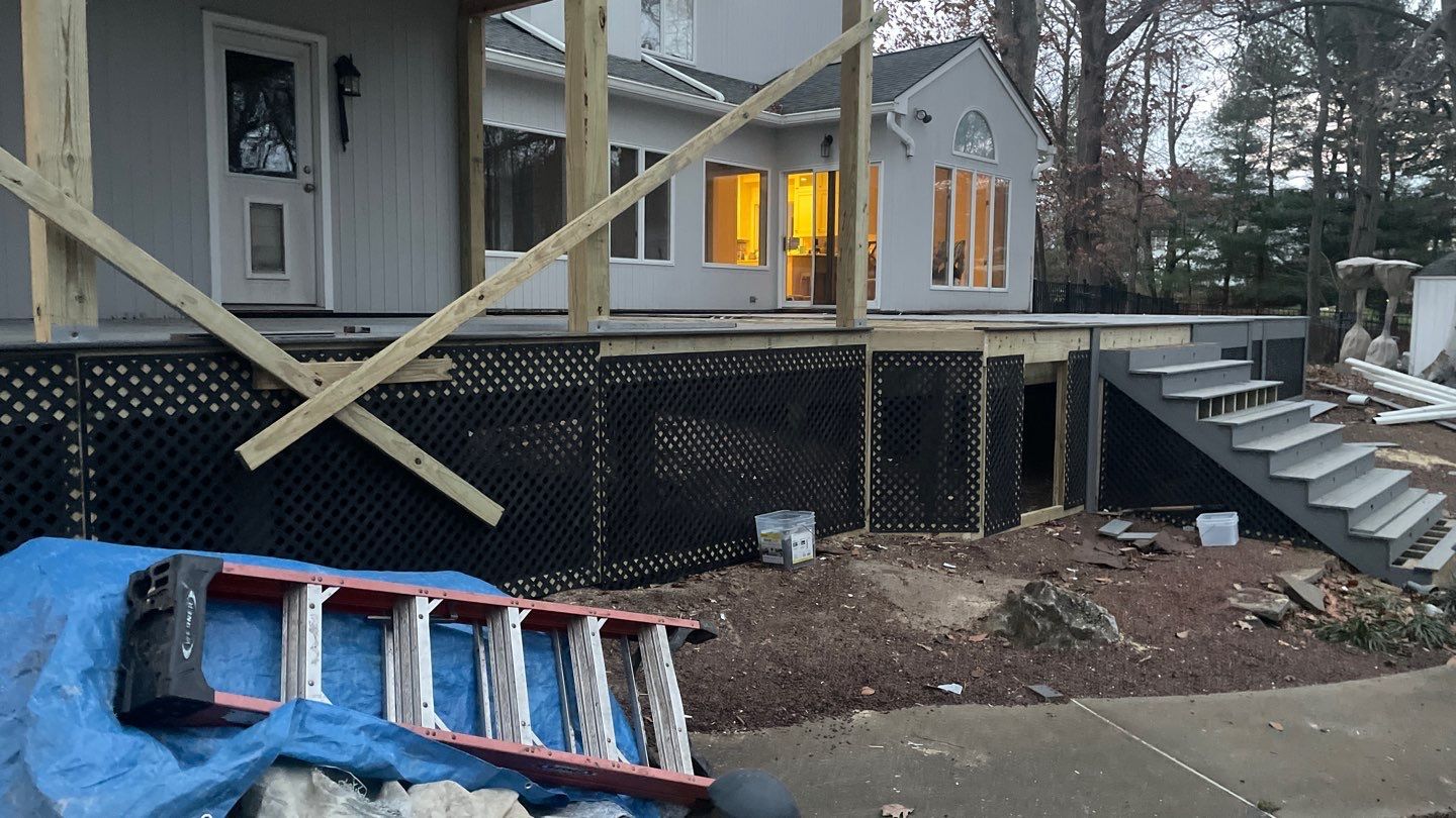 New Deck with Porch In Marlboro by deck guardian