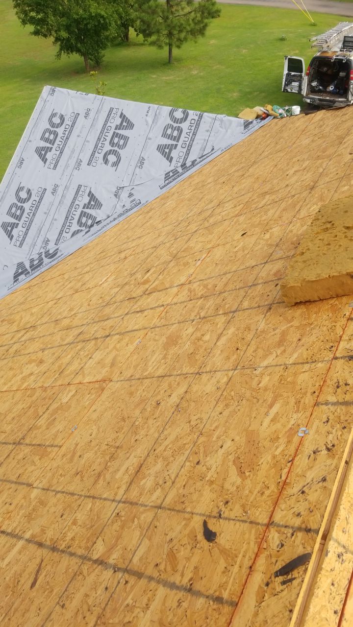 Reroof using GAF HDZ Weathered Wood by Castillo Roofing