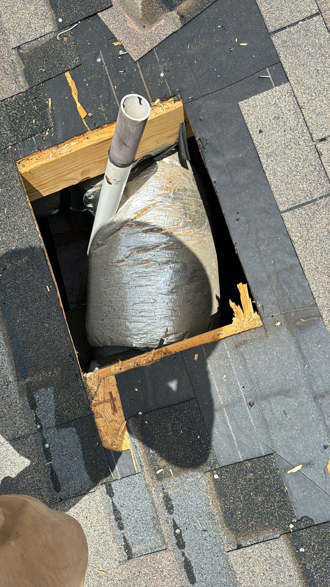 Hail Damage using Owen's Corning Duration (Lifetime) Shingles by Roof Repair Company