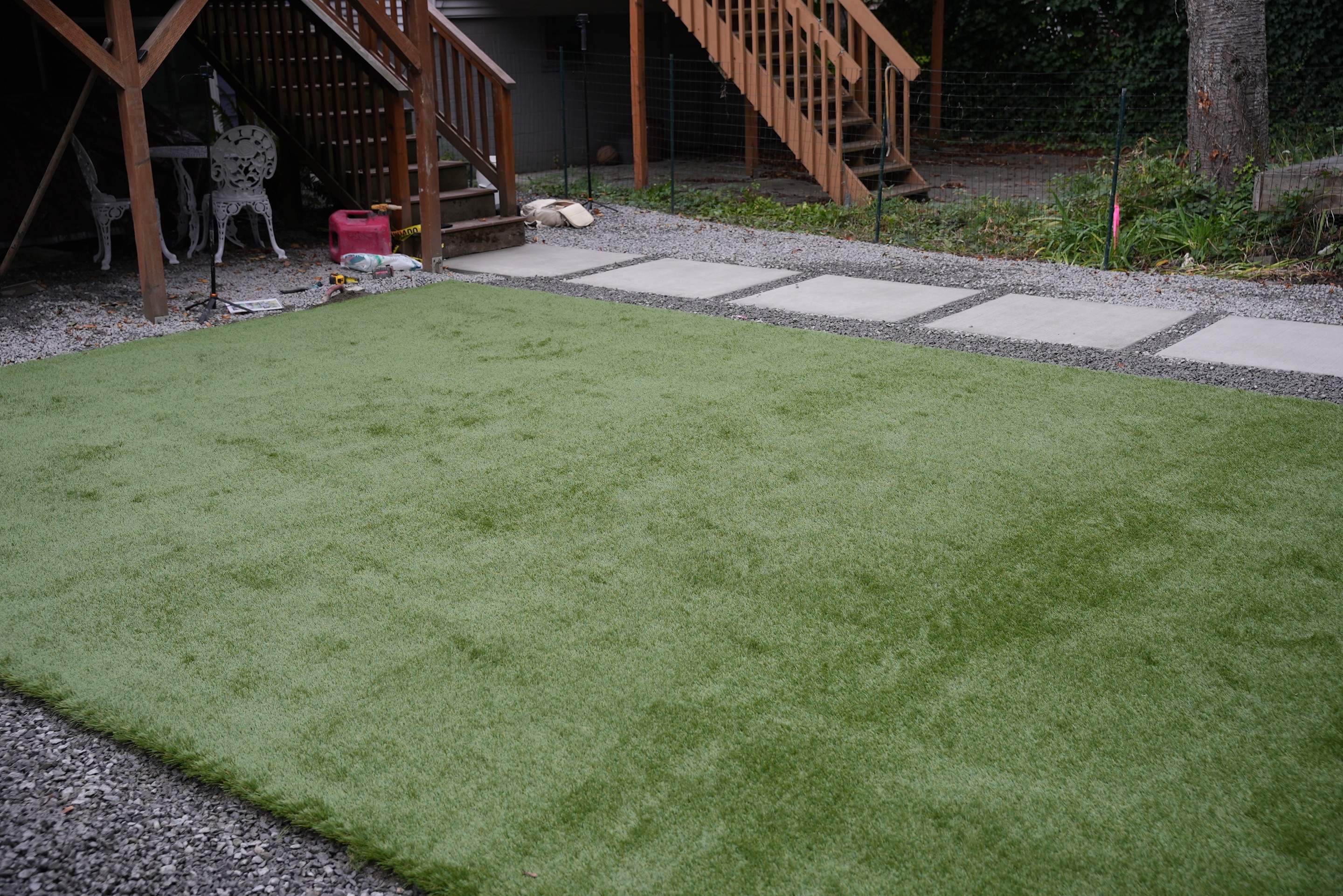 Turf Installation, Retaining Wall & Concrete Walkway | Seattle  by Jireh Asphalt & Concrete Inc 