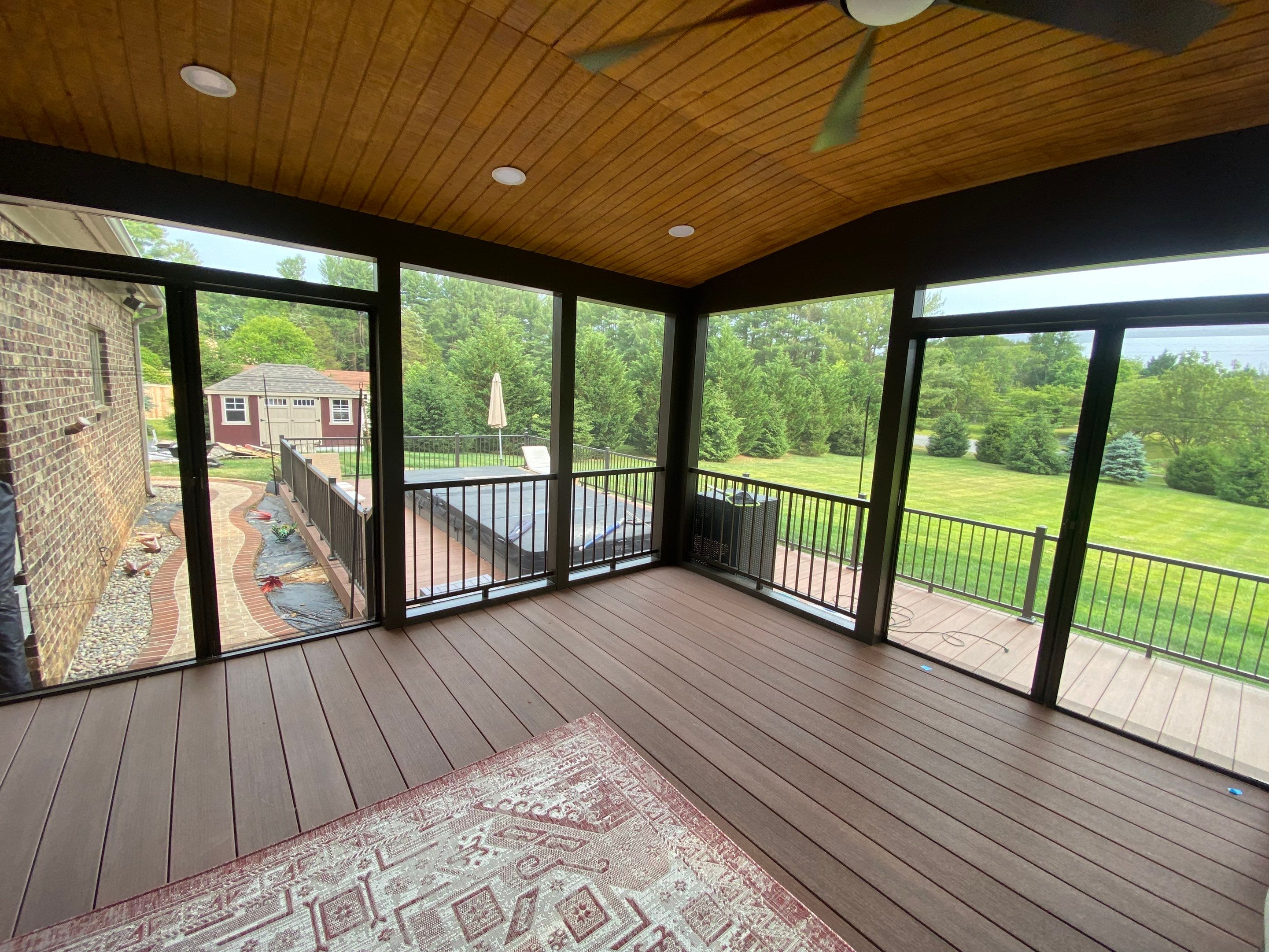 Deck/Screen porch Transformation using Timbertech by The Smet Companies, LLC
