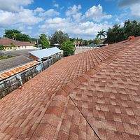 GAF Timberline HDZ Sunset Brick  by Total Roofing System The Metal Roof Experts
