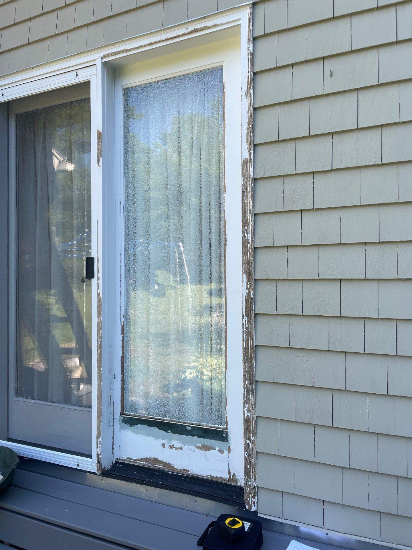 Patio Door Glass Replacement & Sill Repair by Cheshire Glass Company