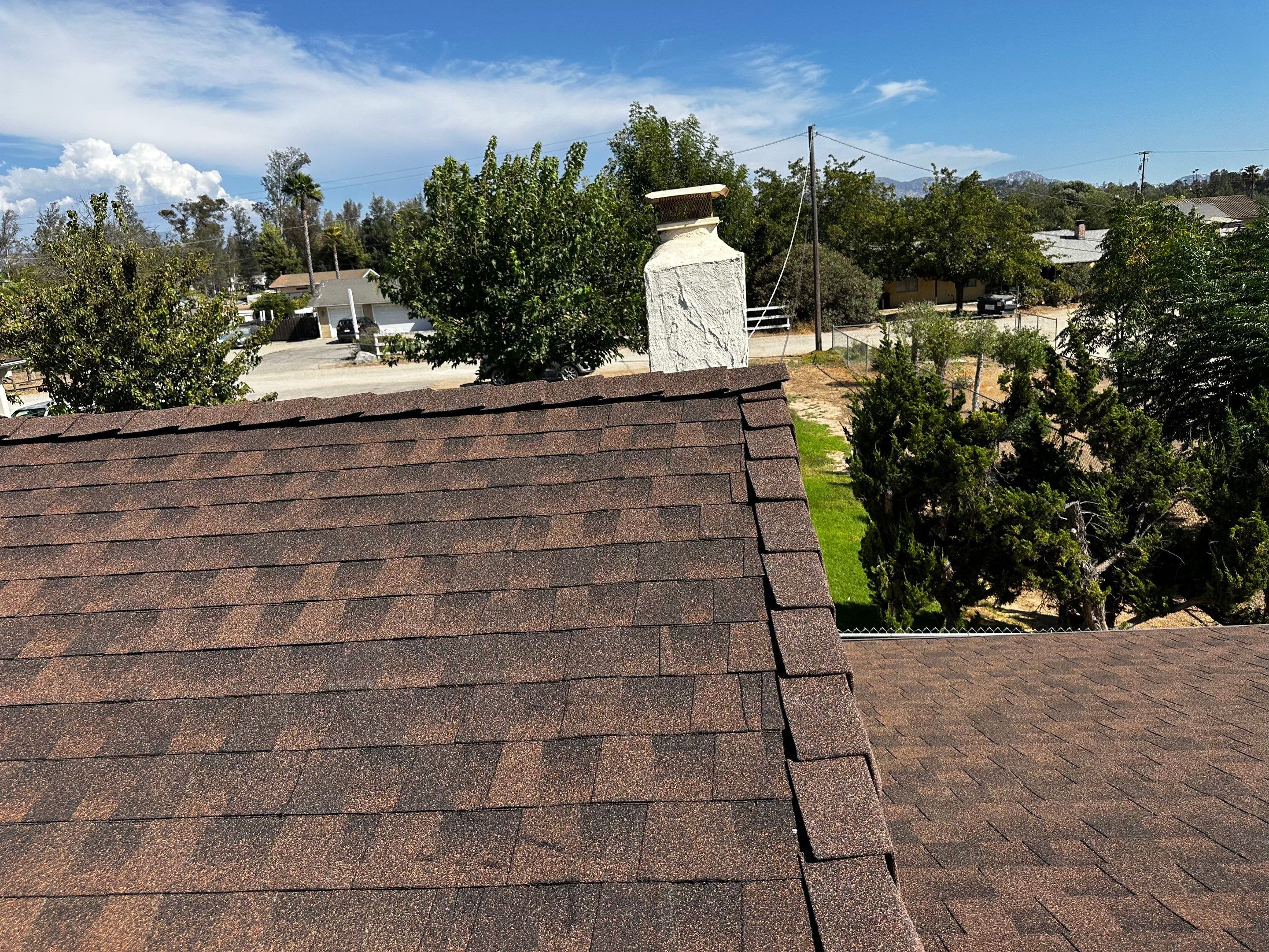 GAF Timberline Asphalt Shingle Roof Replacement in Ramona by Reliable Roofing San Diego Inc.