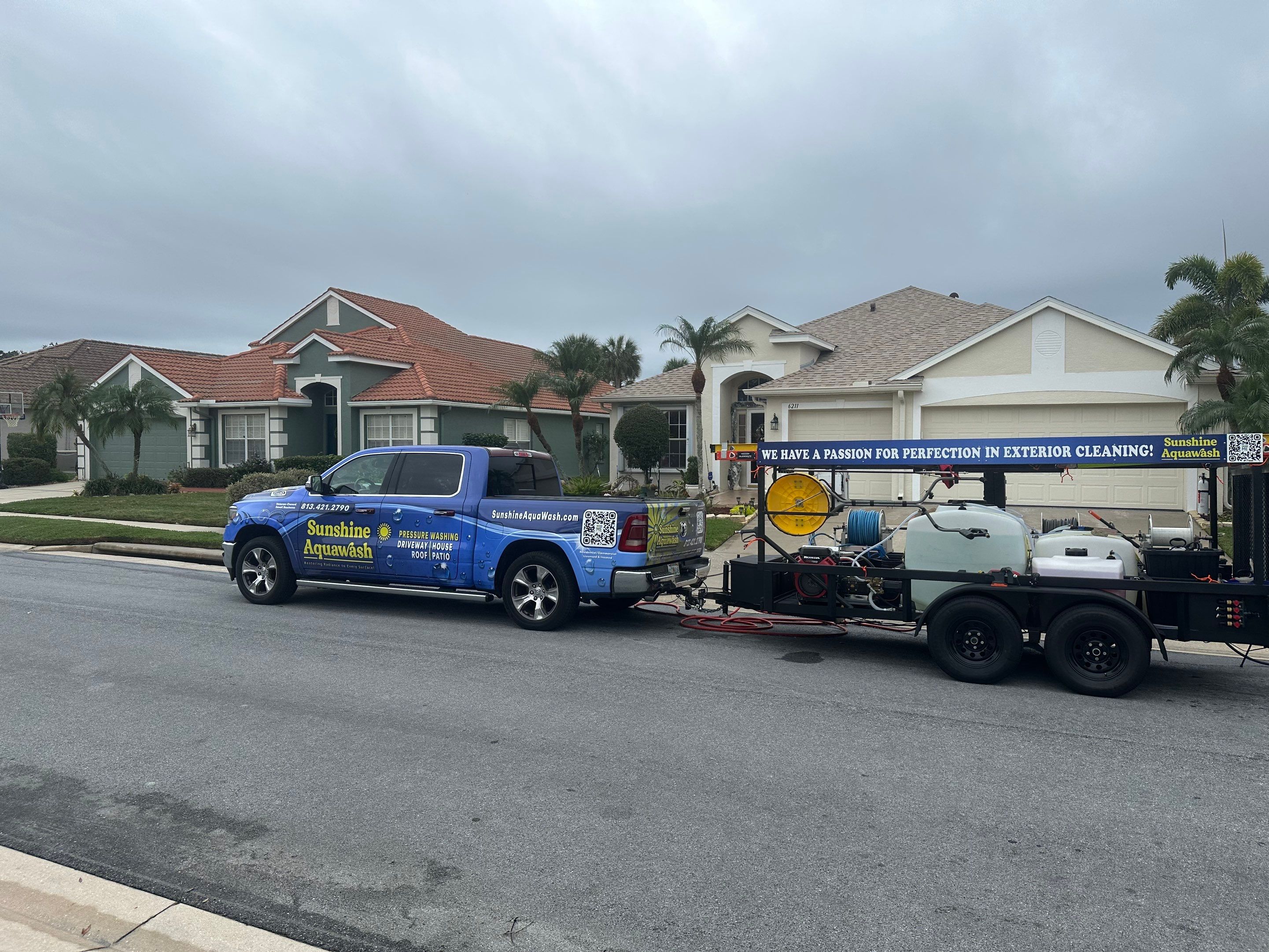 Driveway Cleaning and Rust Treatment - Fairways at Imperial Lakes, Palmetto, FL | Sunshine AquaWash by Sunshine AquaWash