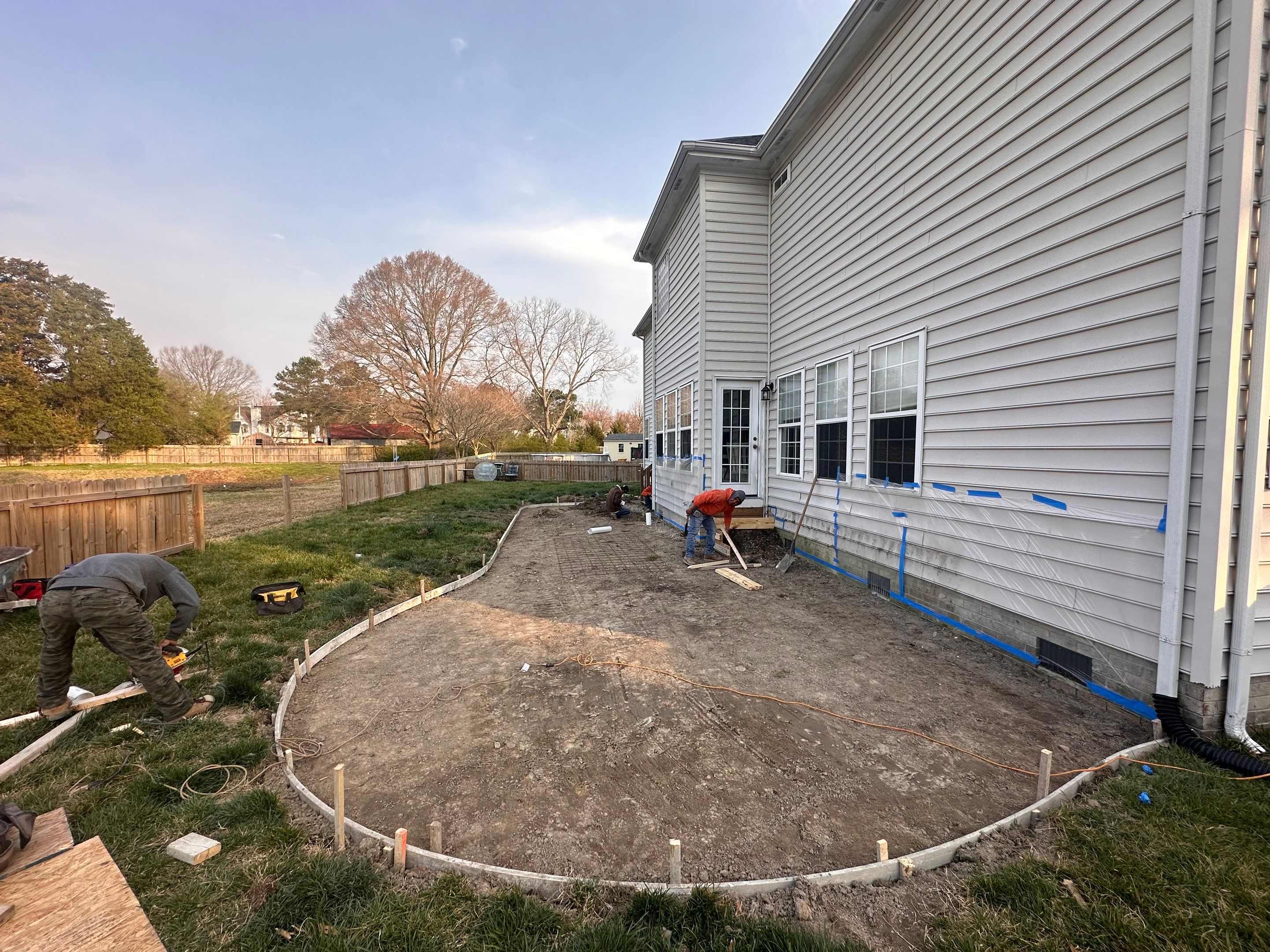 Project in Virginia Beach by Sam The Concrete Man Virginia Beach