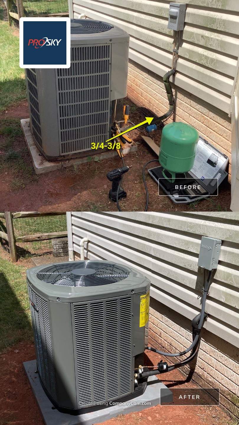 3 ton 14 seer Trane AC and gas furnace by Pro Sky Services