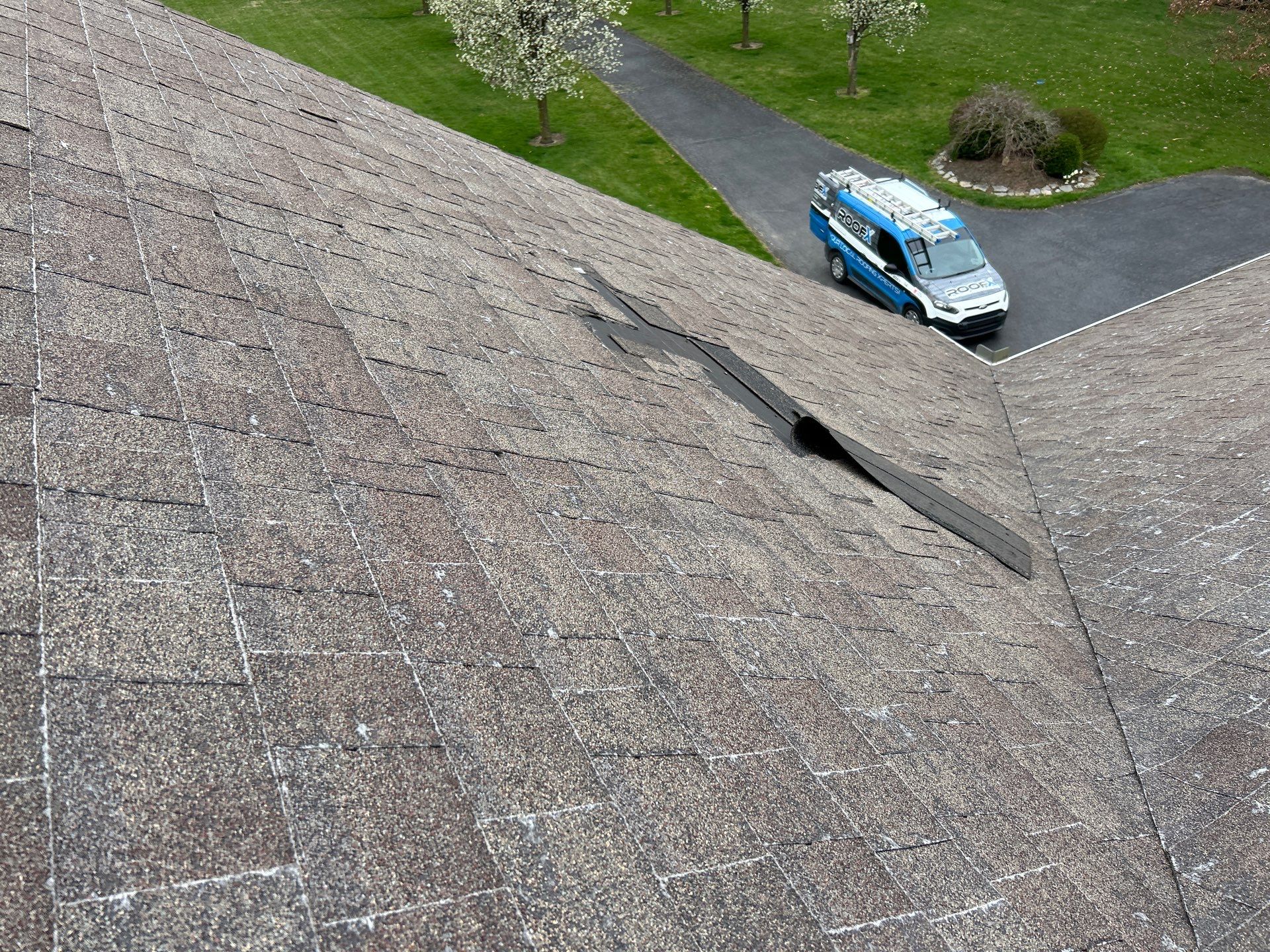 Residential Roofing Installation using Duration Series Shingles - Driftwood by RoofX 
