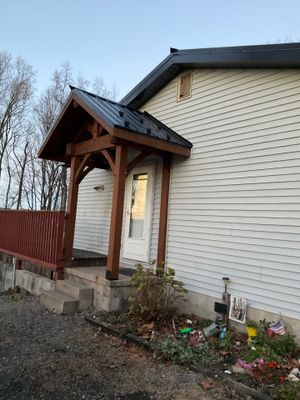 Dalmatia Metal Roofing and Custom Timber Entry Portico
