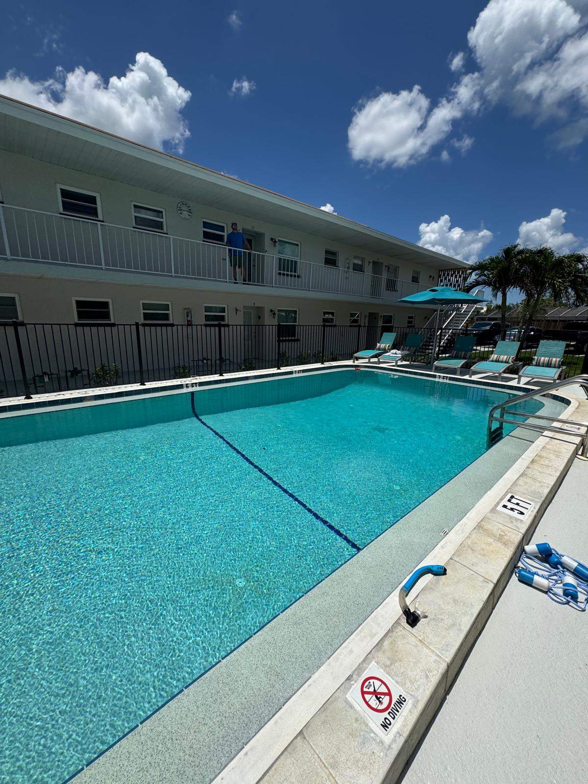 Black Aluminum Pool Fence Replacement in Englewood by True Fence LLC
