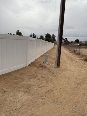 Fence Installation using Vinyl