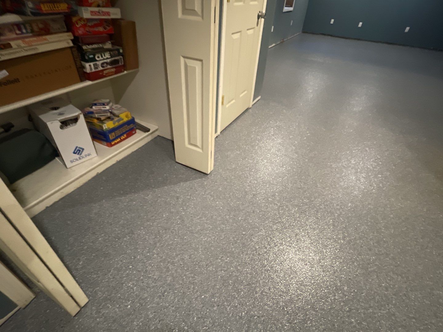 Basement Floor using Granite by Your1DayFloor.com