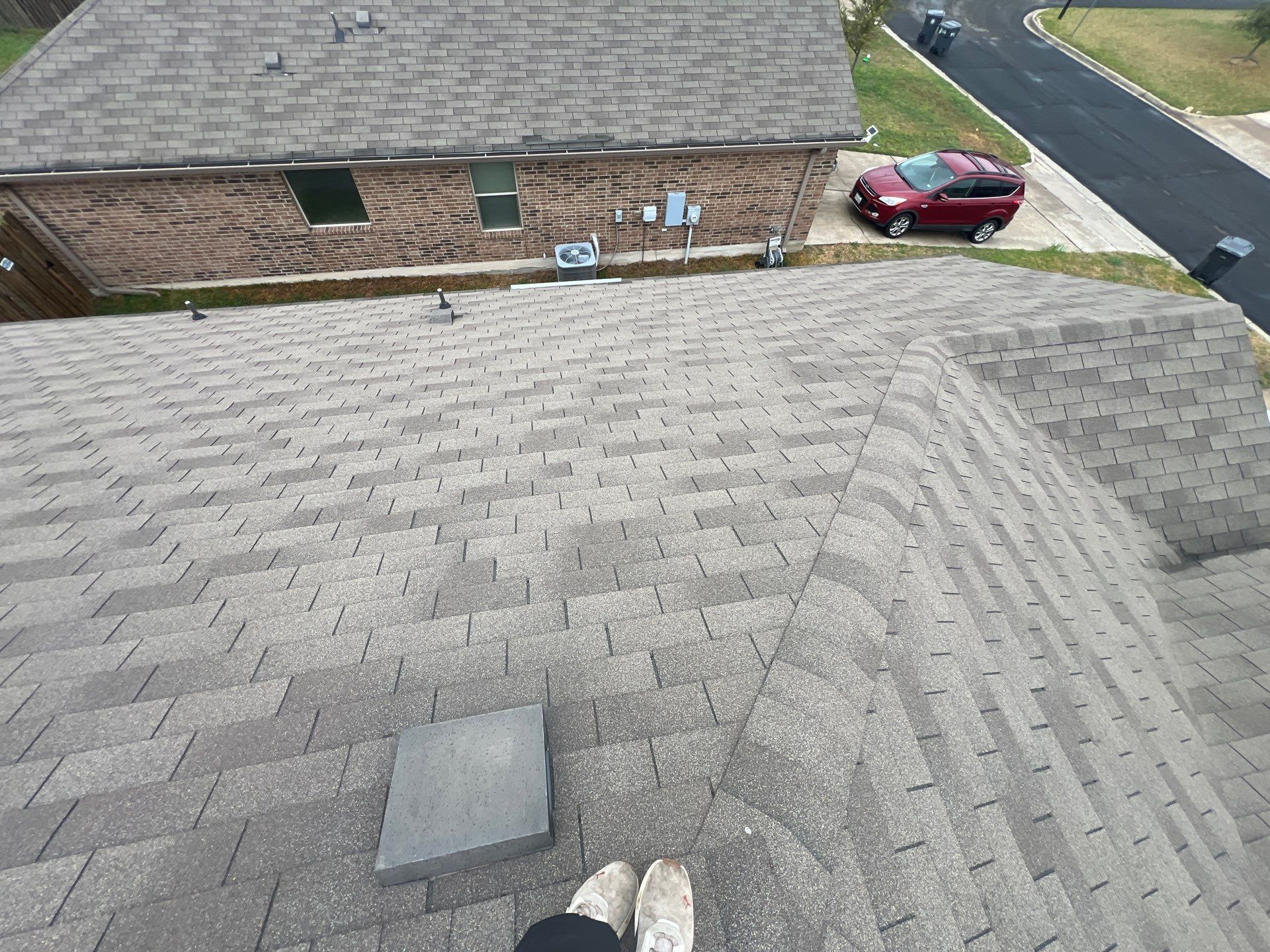 Residential Roofing Installation using IKO Nordic Class 4 Impact Resistant 30yr Architectural Shingles. Color: Castle Grey by WR Roofing Solutions