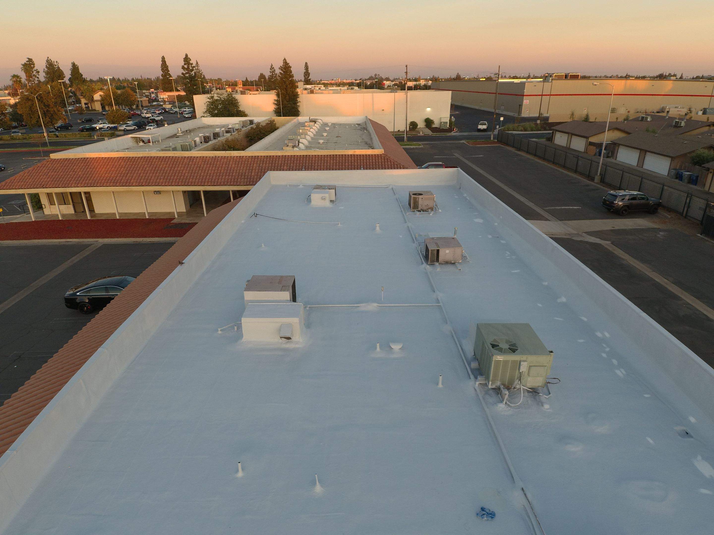 Reburbish existing spray foam job by Straight Edge Roofing Inc