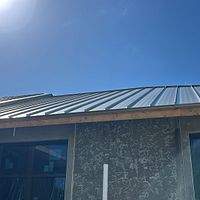 24ga 1.5" Mechanical Seam Champagne  by Total Roofing System The Metal Roof Experts