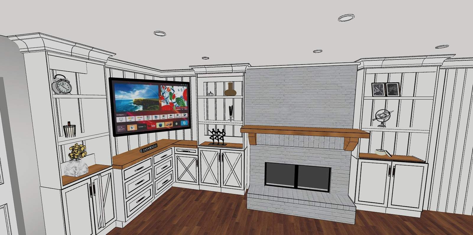 Kitchen Remodel using Cabinets by Home Concepts Construction