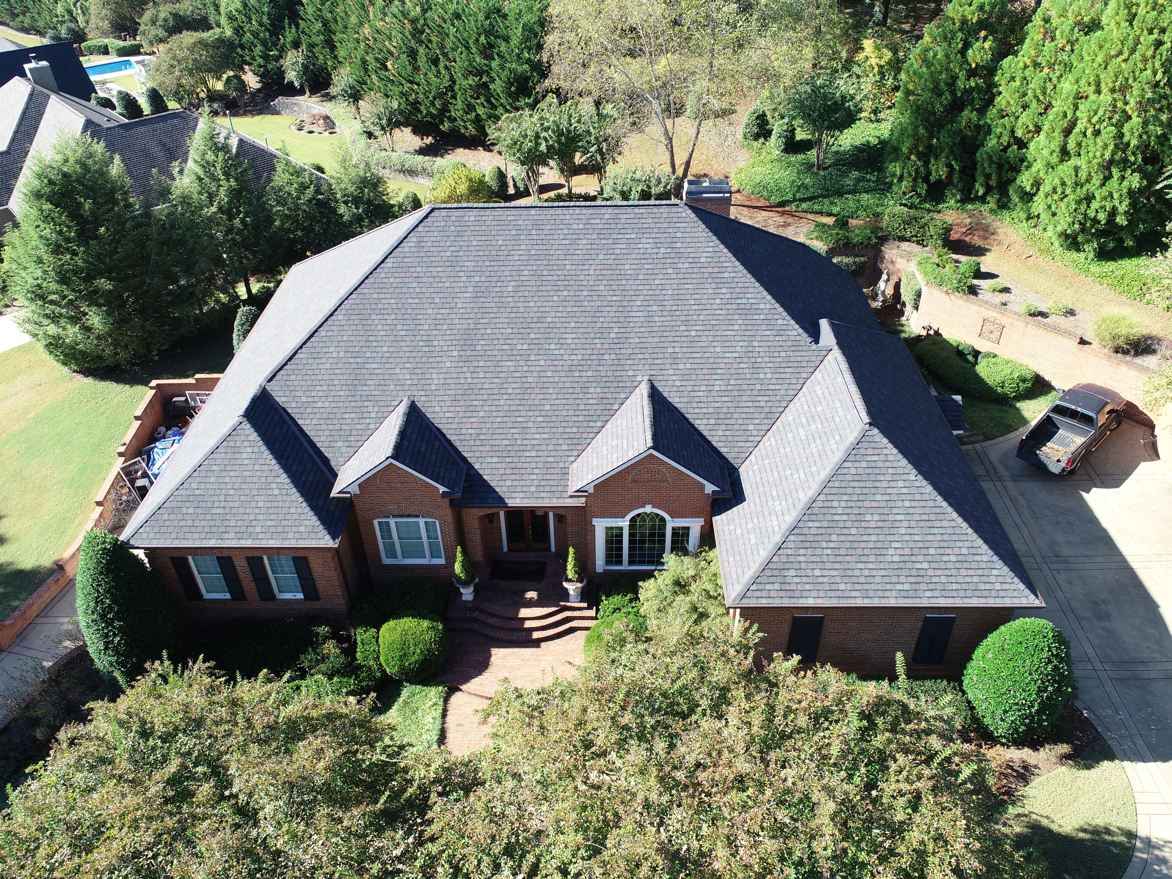 Residential Designer Roofing Installation with custom accent Copper Valleys. Calhoun GA by Georgia Roof Advisors