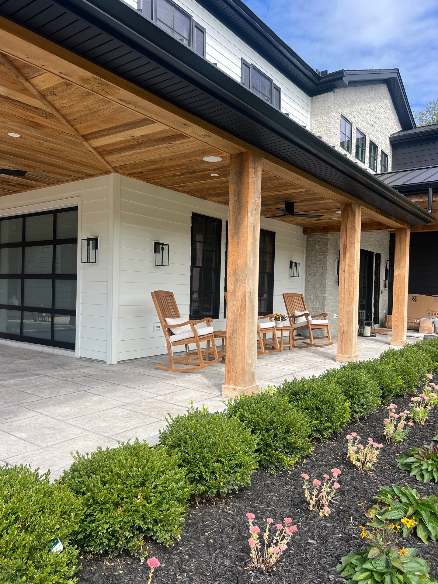Stamped Overlay Patio  by Architectural Concrete Design
