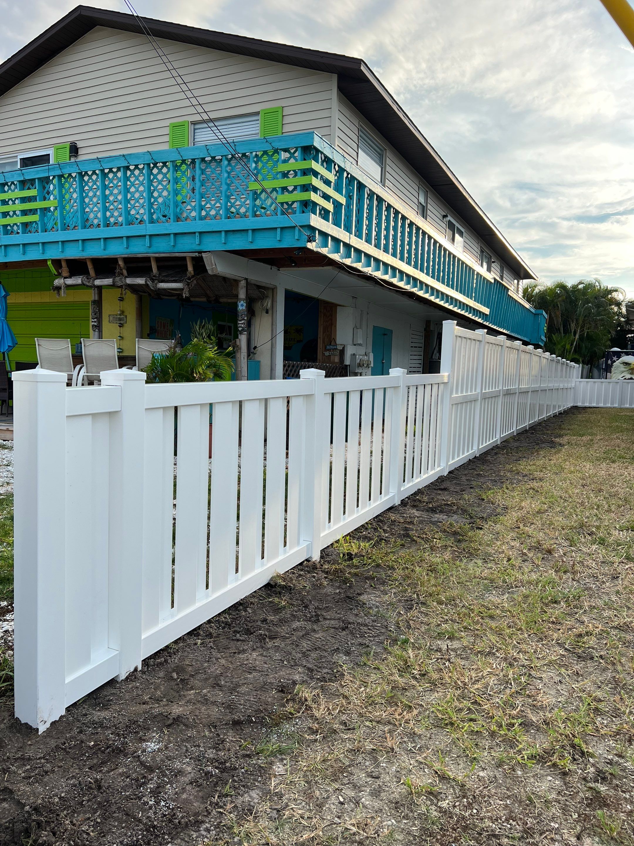 Vinyl Fence Installation using Vinyl Vertical Shadowbox Privacy Fence by Asap fence and gates, LLC