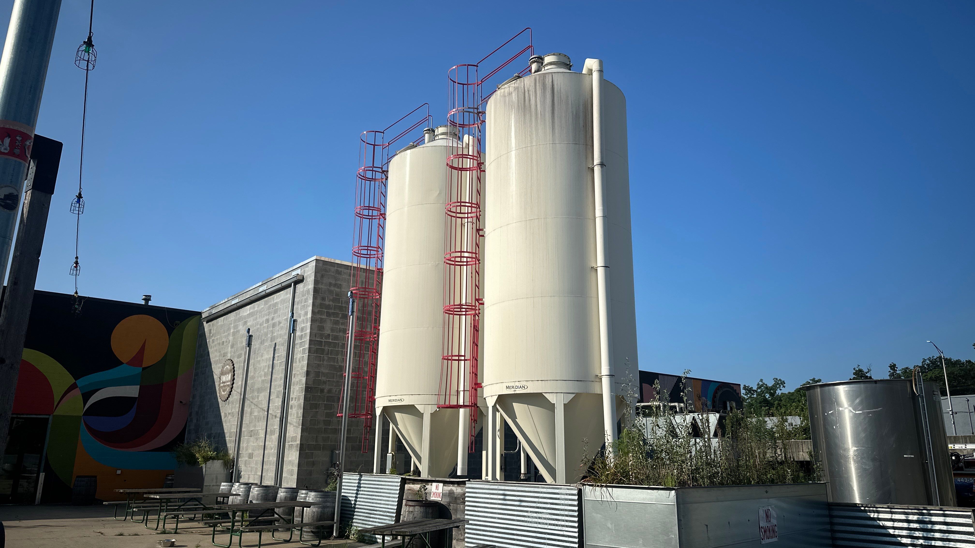 Industrial Storage Silo and Exterior Building Washing in Baltimore by Baltimore Pressure Washers Inc.