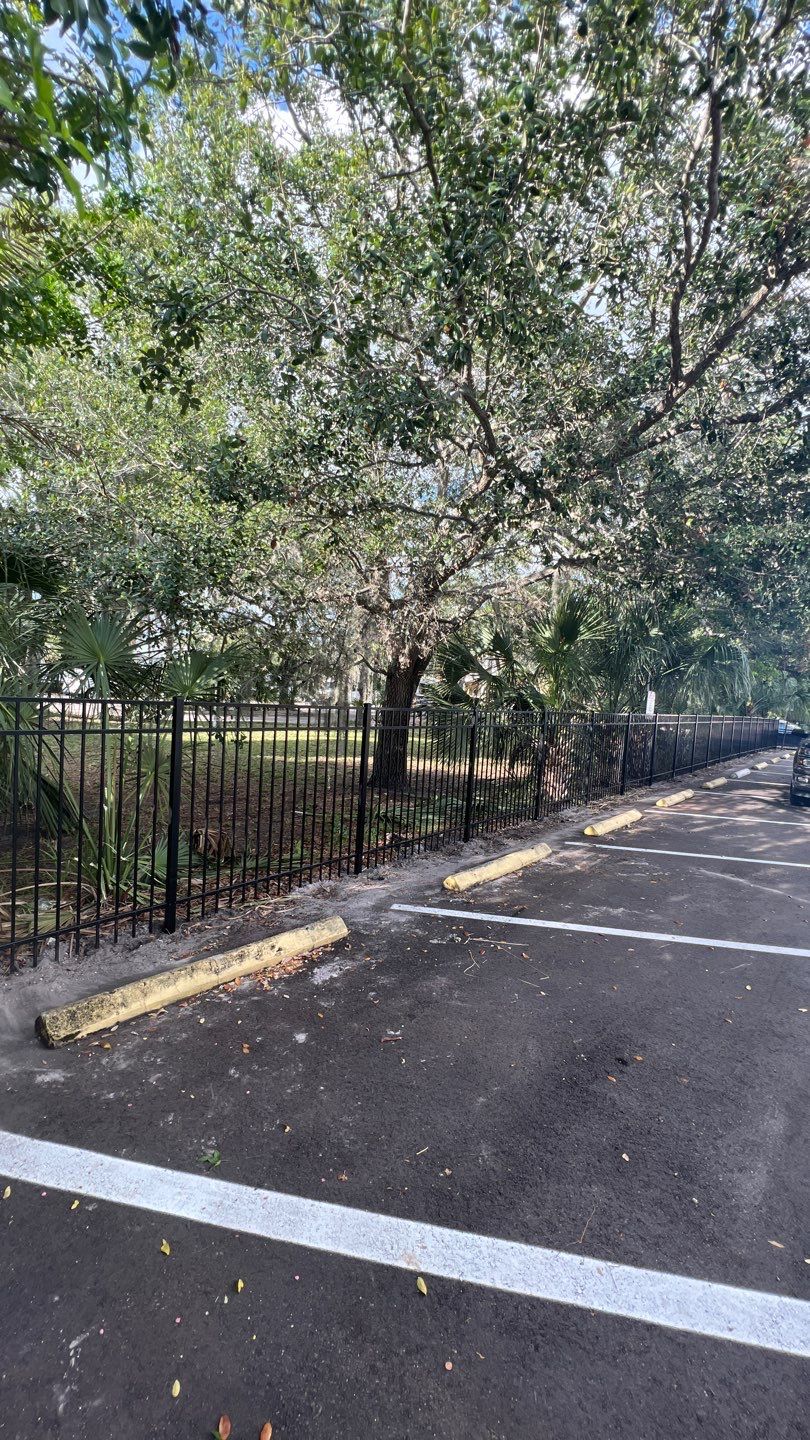 Bradenton, FL 5 ft. Tall Black 3-Rail Aluminum Fence by Asap fence and gates, LLC
