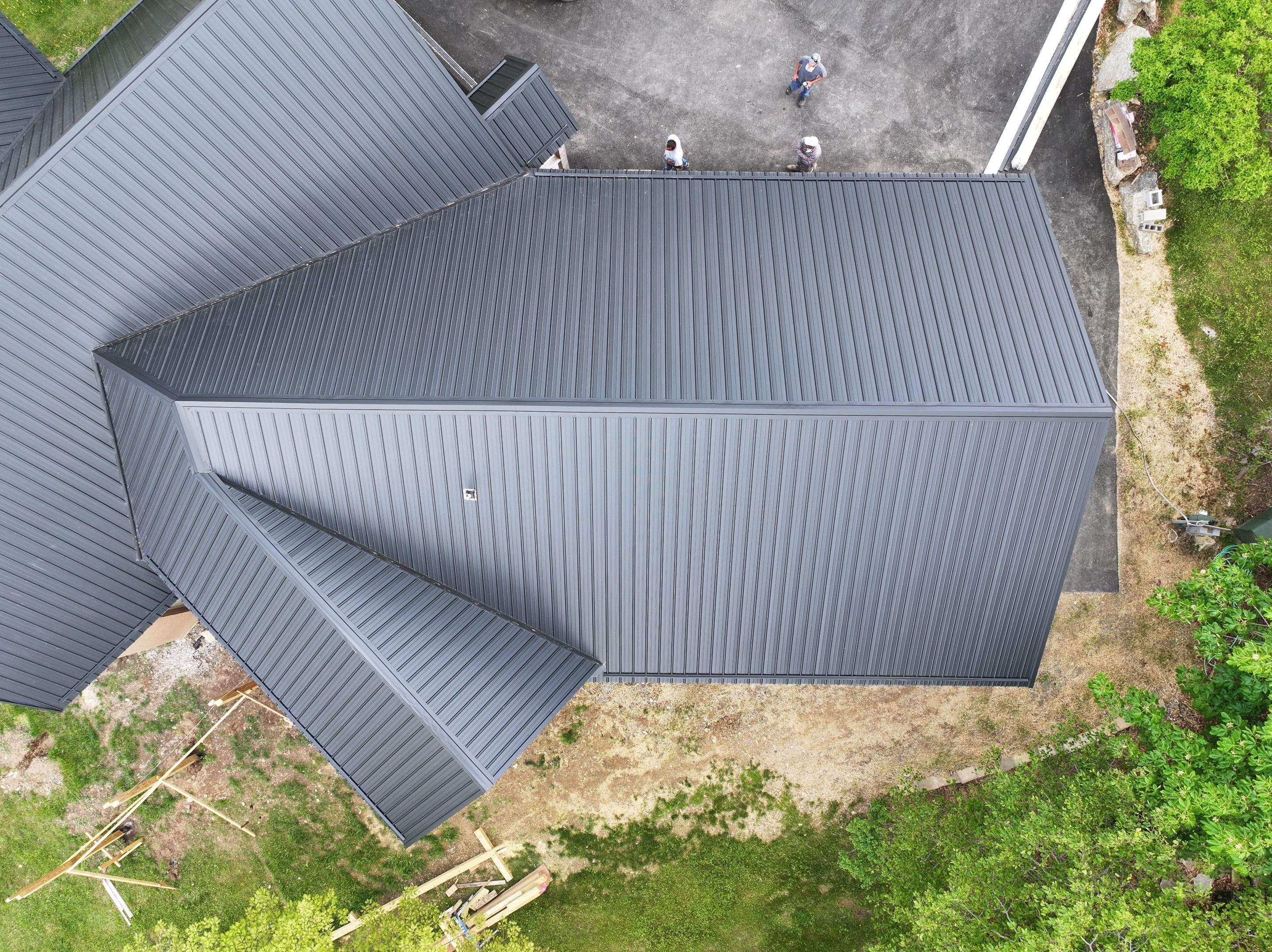 Textured Black AG Panel by Omnia Roofing