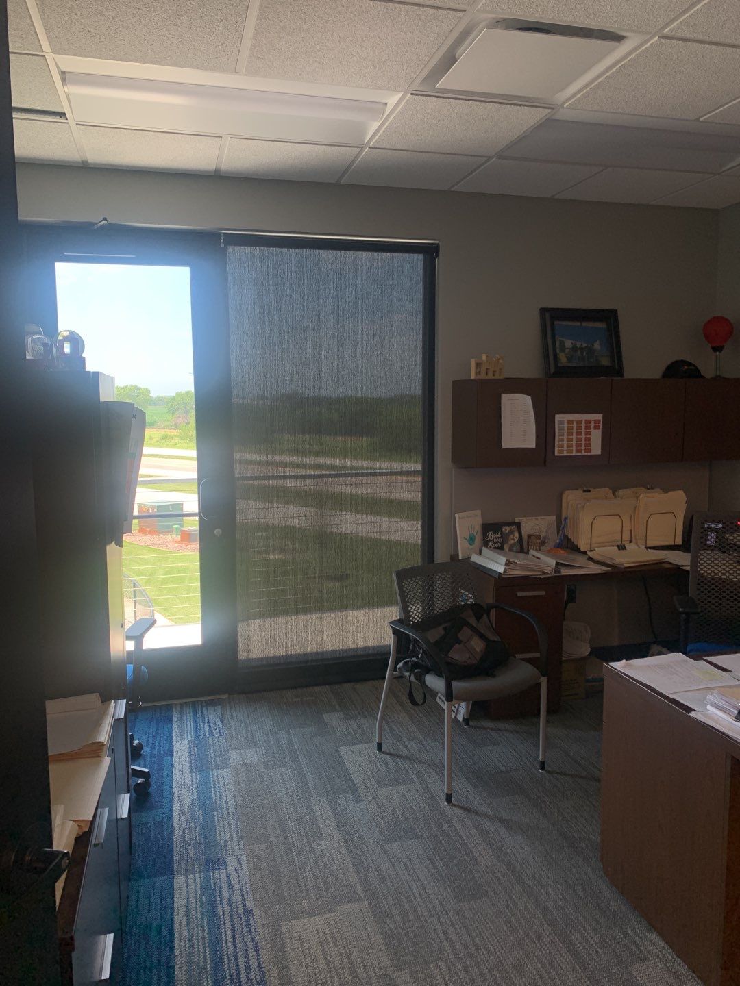 Commercial Screen Shades at Stonebrook Exteriors by Custom Blinds & Design
