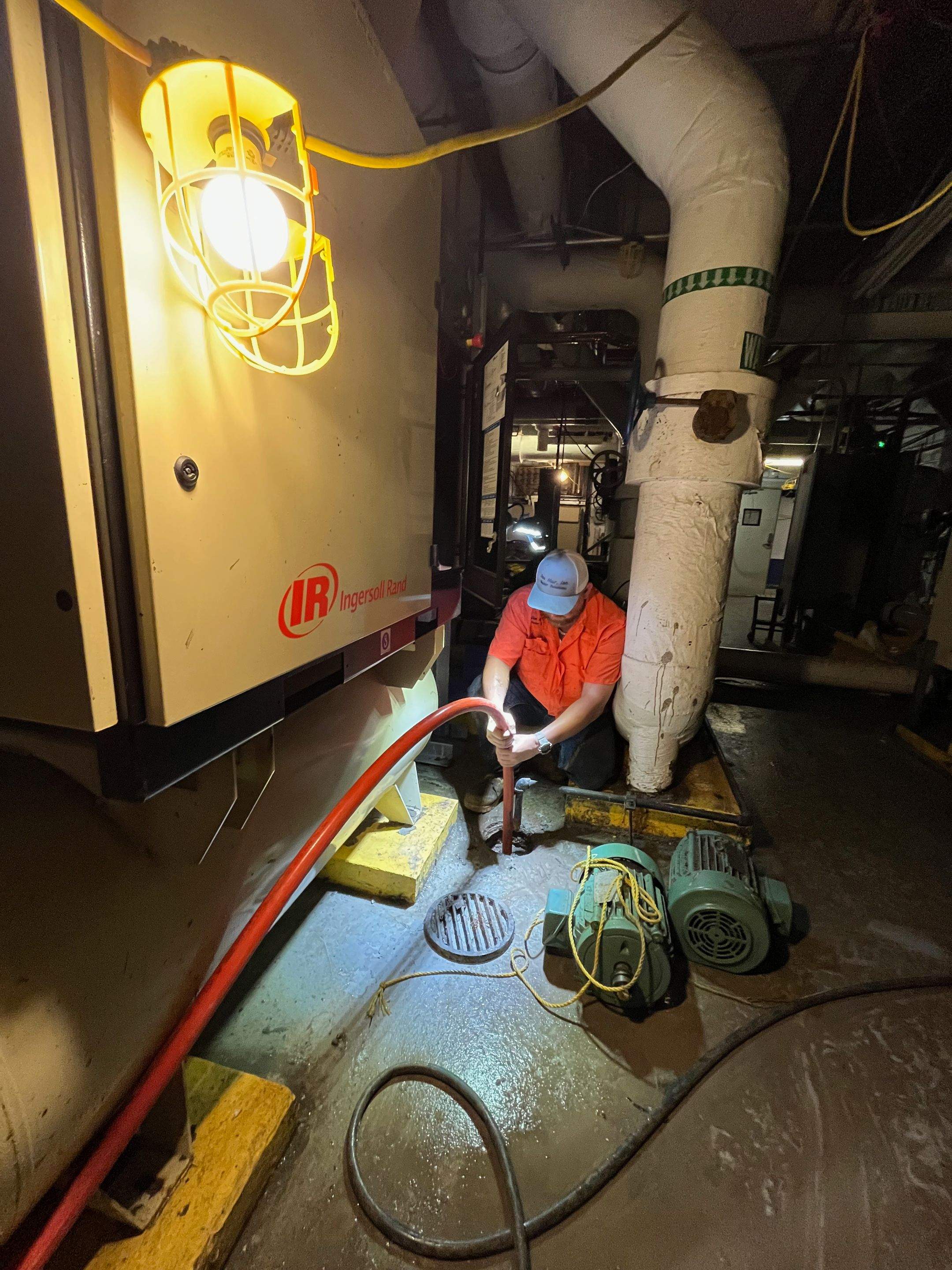 Ritz-Carlton NW Service Area Drain Cleaning by APS Power & Water