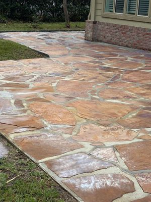 Stone Patio using TopSeal