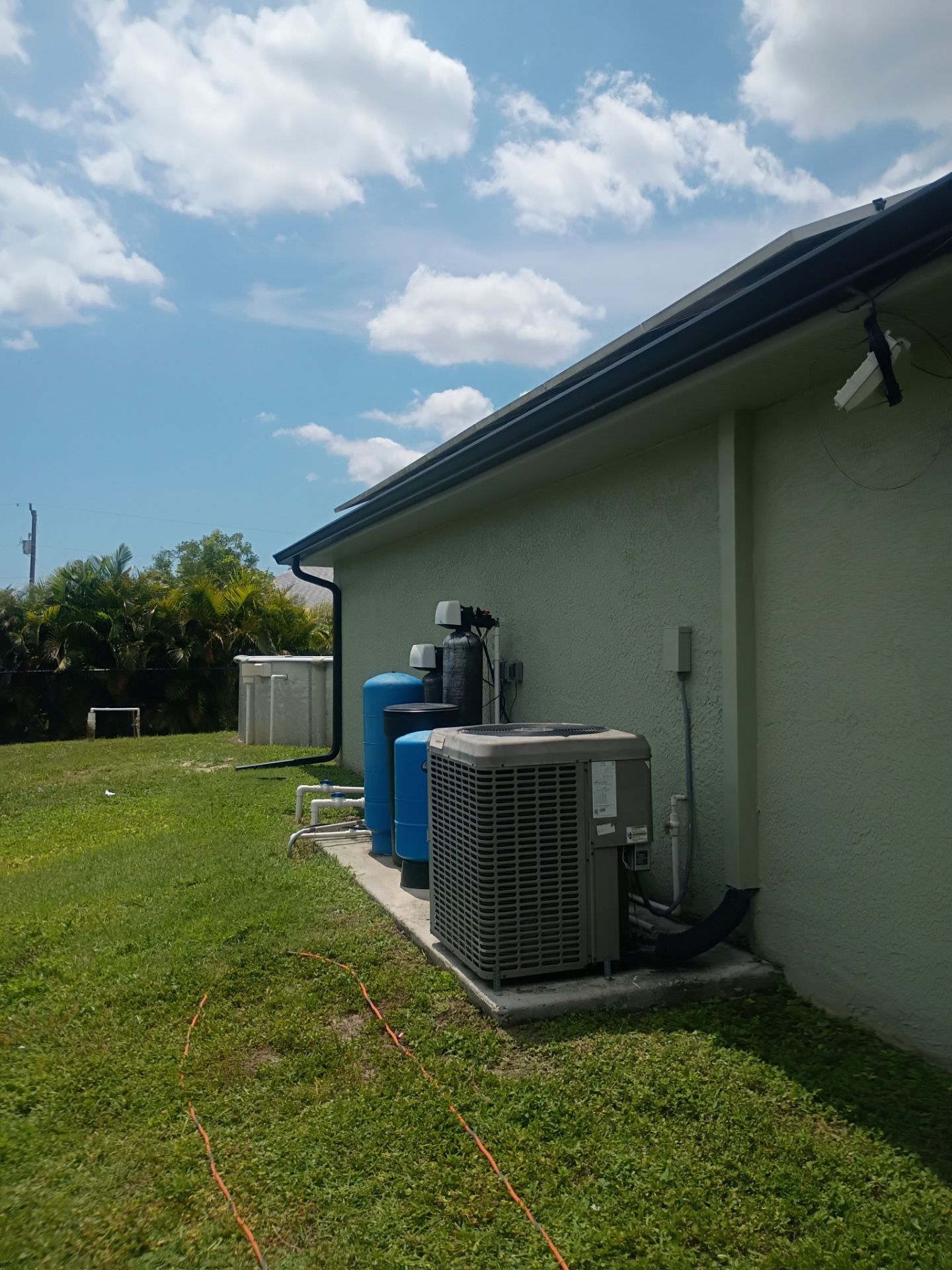 Black Seamless Gutters using K-Style Seamless Gutters in Cape Coral FL by Gutter Professors