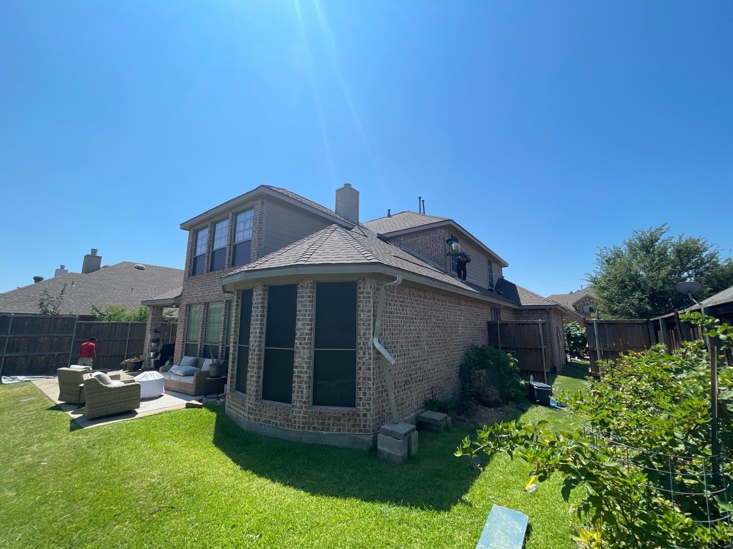 Major Hail Storm Full Roof and Gutter Replacement by First United Roofing & Construction